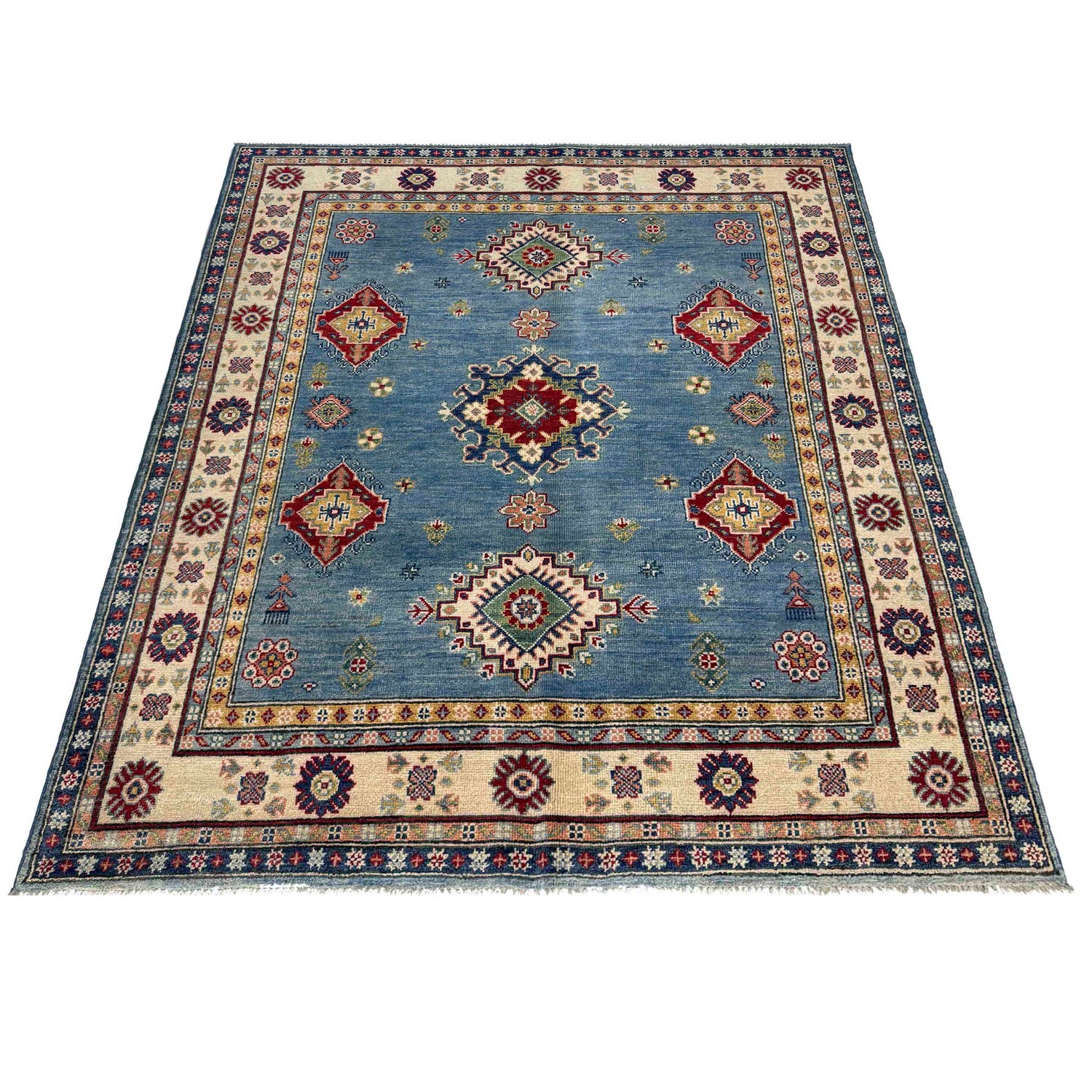 Oriental Kazak Rug 4' 10" x 6' 2" (ft) - No. R37388