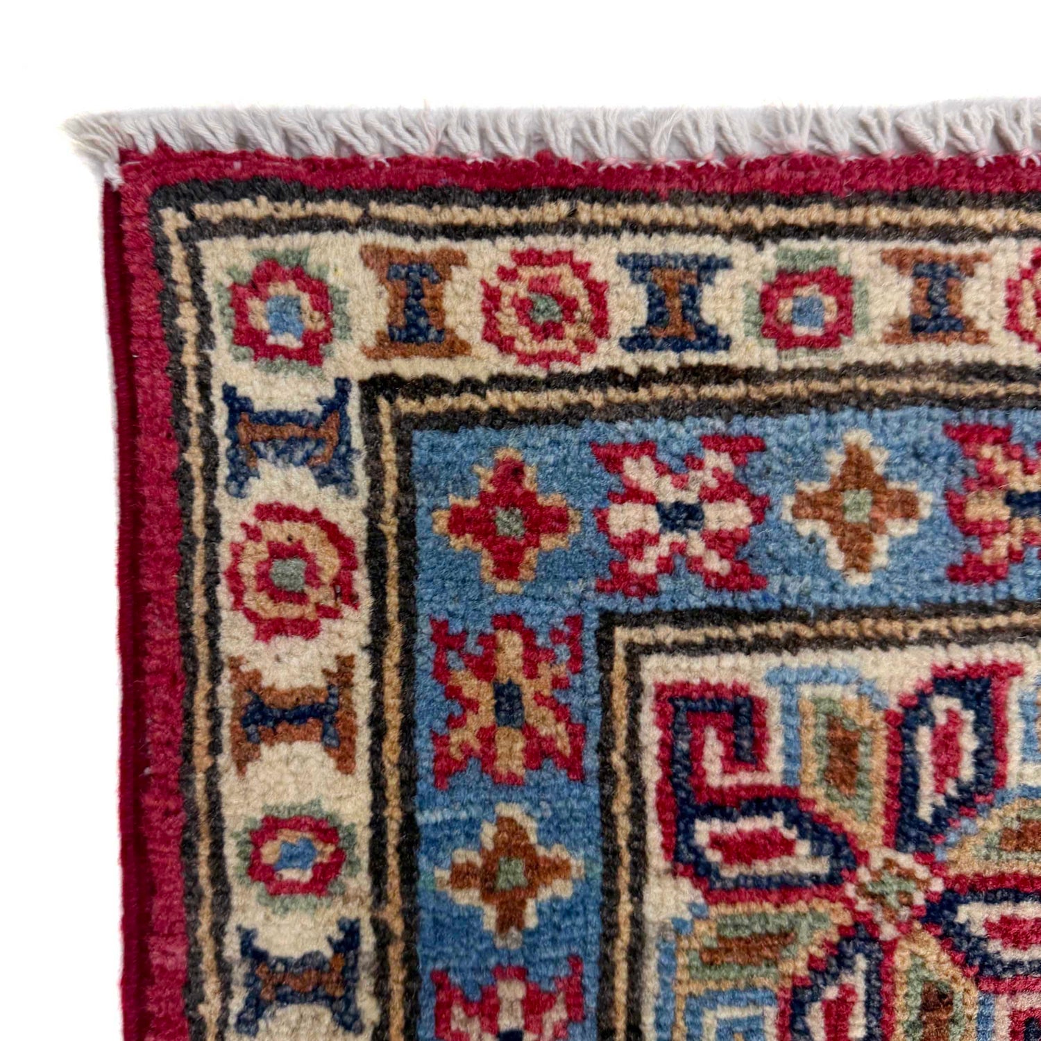 Hand Knotted Kazak Rug 4' 11" x 7' 3" (ft) - No. R37390