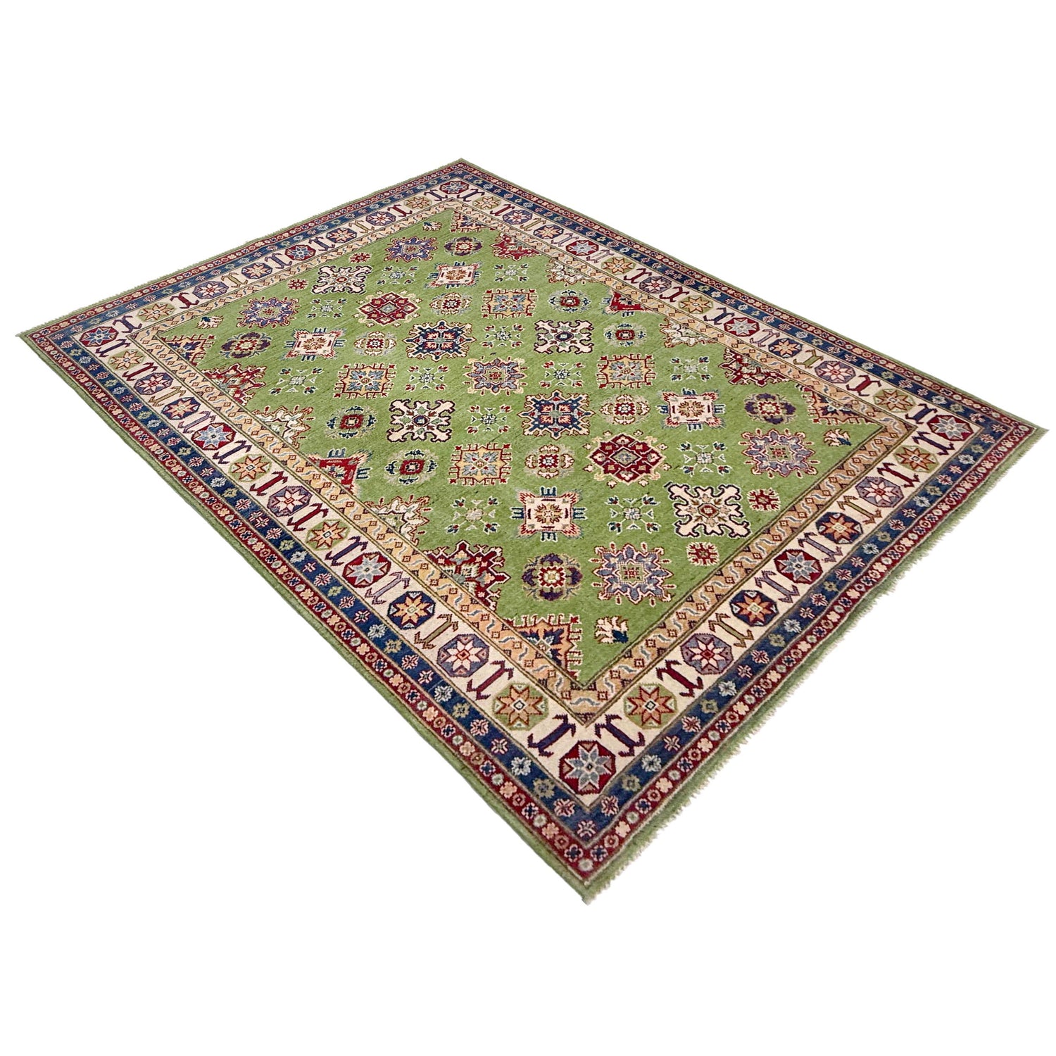 Hand Knotted Kazak Rug 5' 7" x 8' 0" (ft) - No. R37393