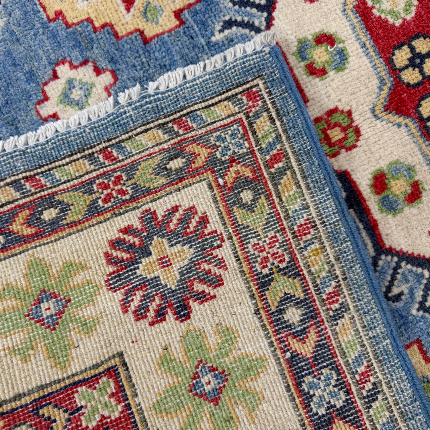 Hand Knotted Kazak Rug 3' 8" x 5' 11" (ft) - No. R37396
