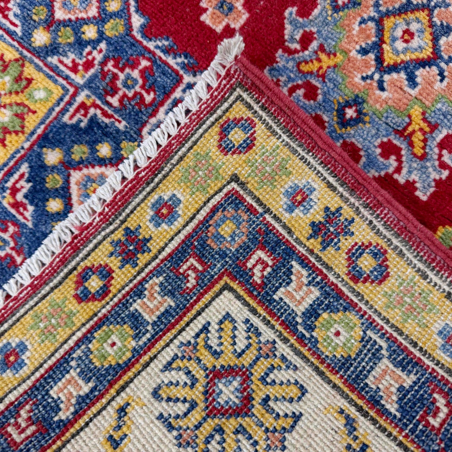 Hand Knotted Kazak Rug 4' 8" x 6' 7" (ft) - No. R37398