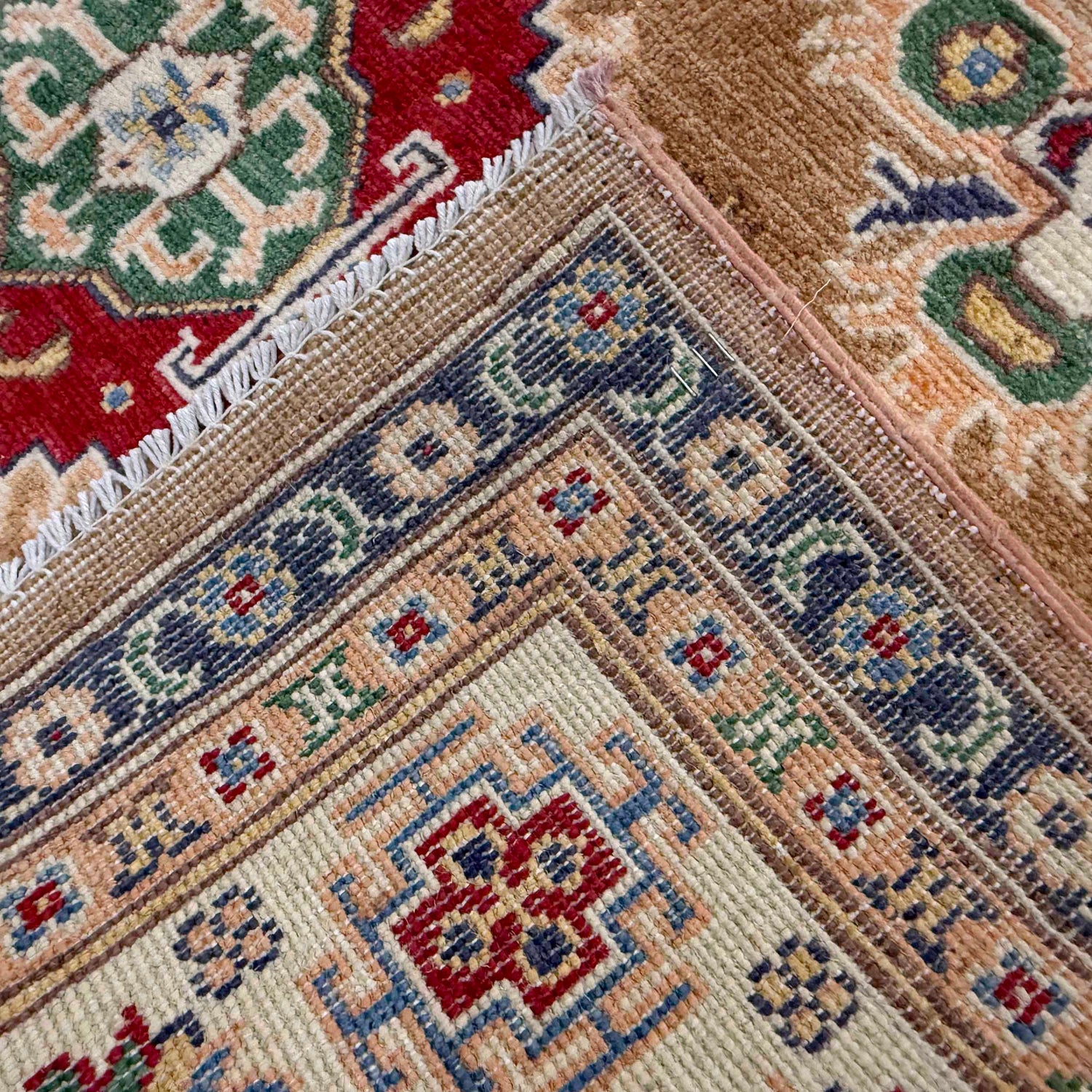 Orange Color Kazak Rug 4' 11" x 7' 1" (ft) - No. R37400