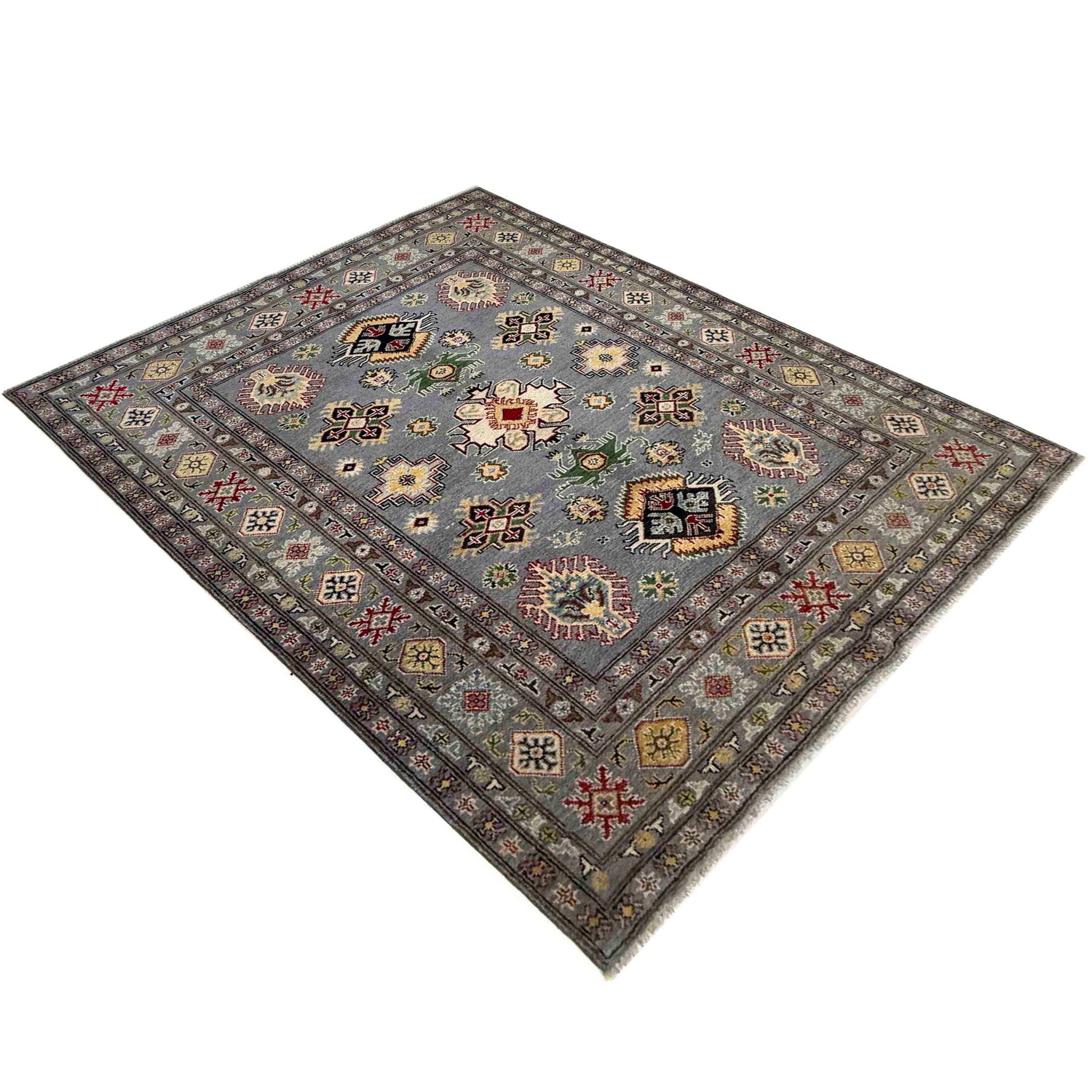Hand Knotted Kazak Rug 4' 9" x 6' 4" (ft) - No. R37401