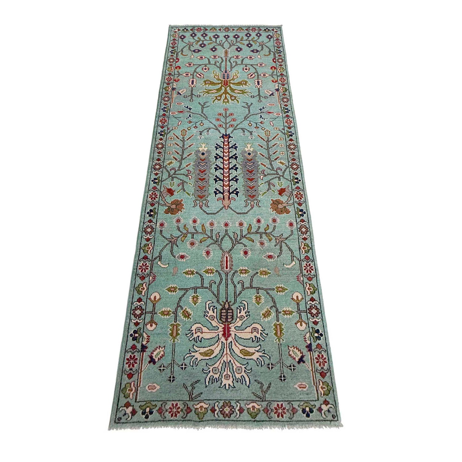 Hand-Knotted Sultani Rug Runner 2' 11" x 9' 7" (ft) - No. R37405