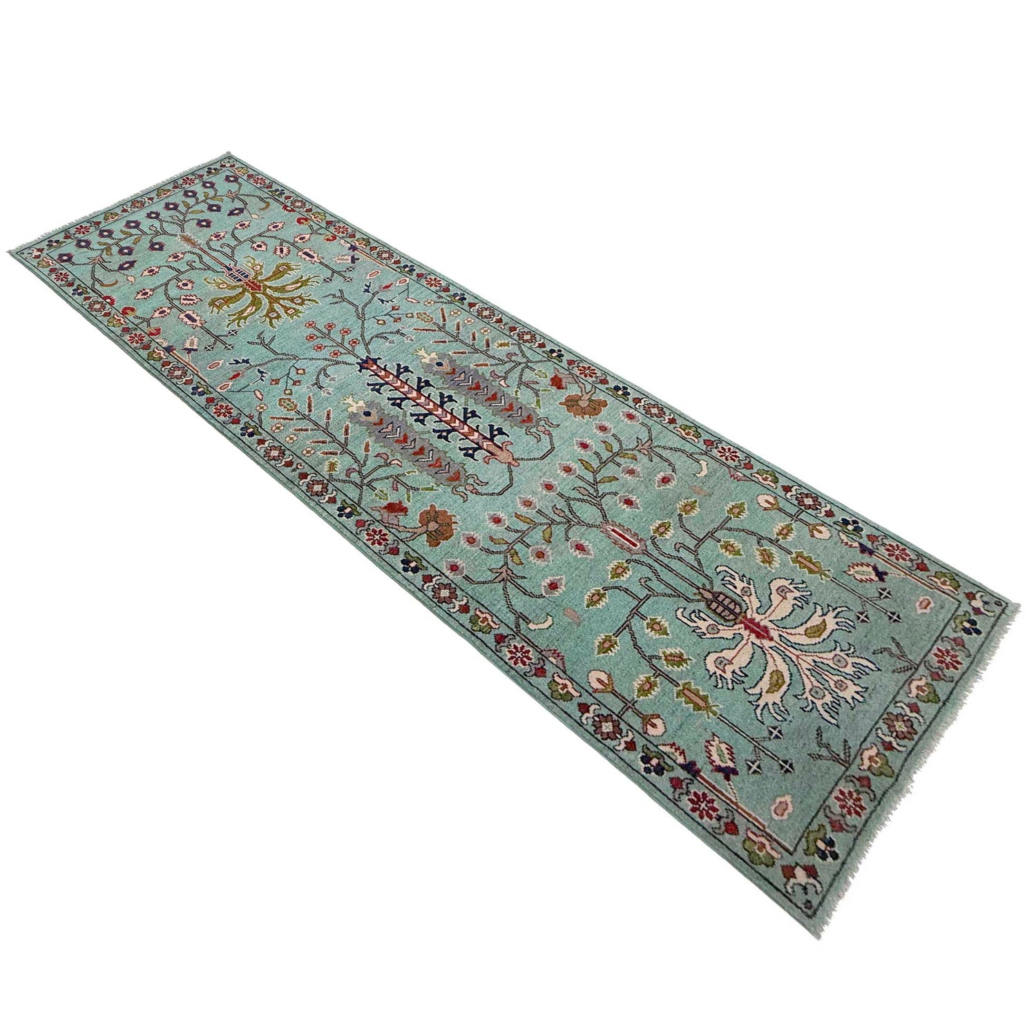 Hand-Knotted Sultani Rug Runner 2' 11" x 9' 7" (ft) - No. R37405