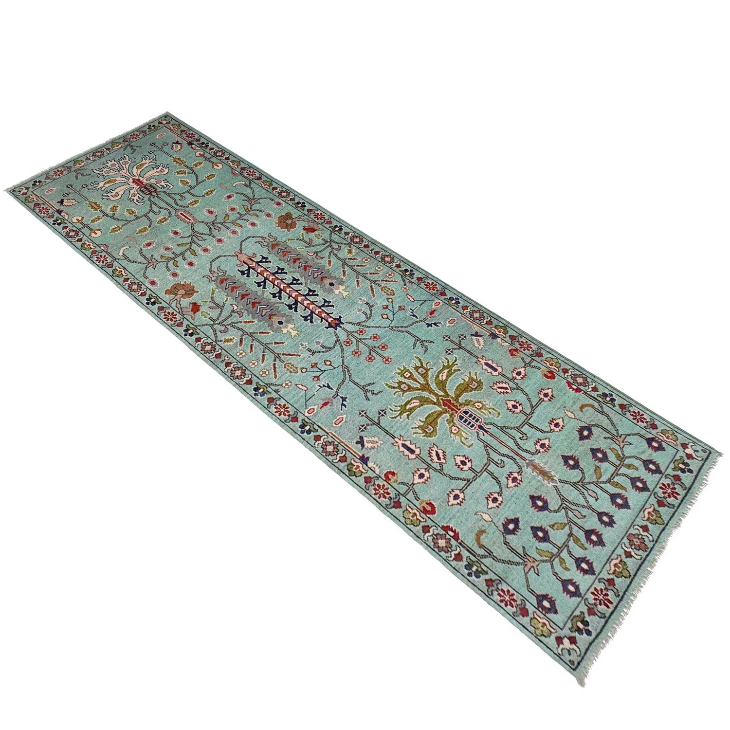 Hand-Knotted Sultani Rug Runner 2' 11" x 9' 7" (ft) - No. R37405