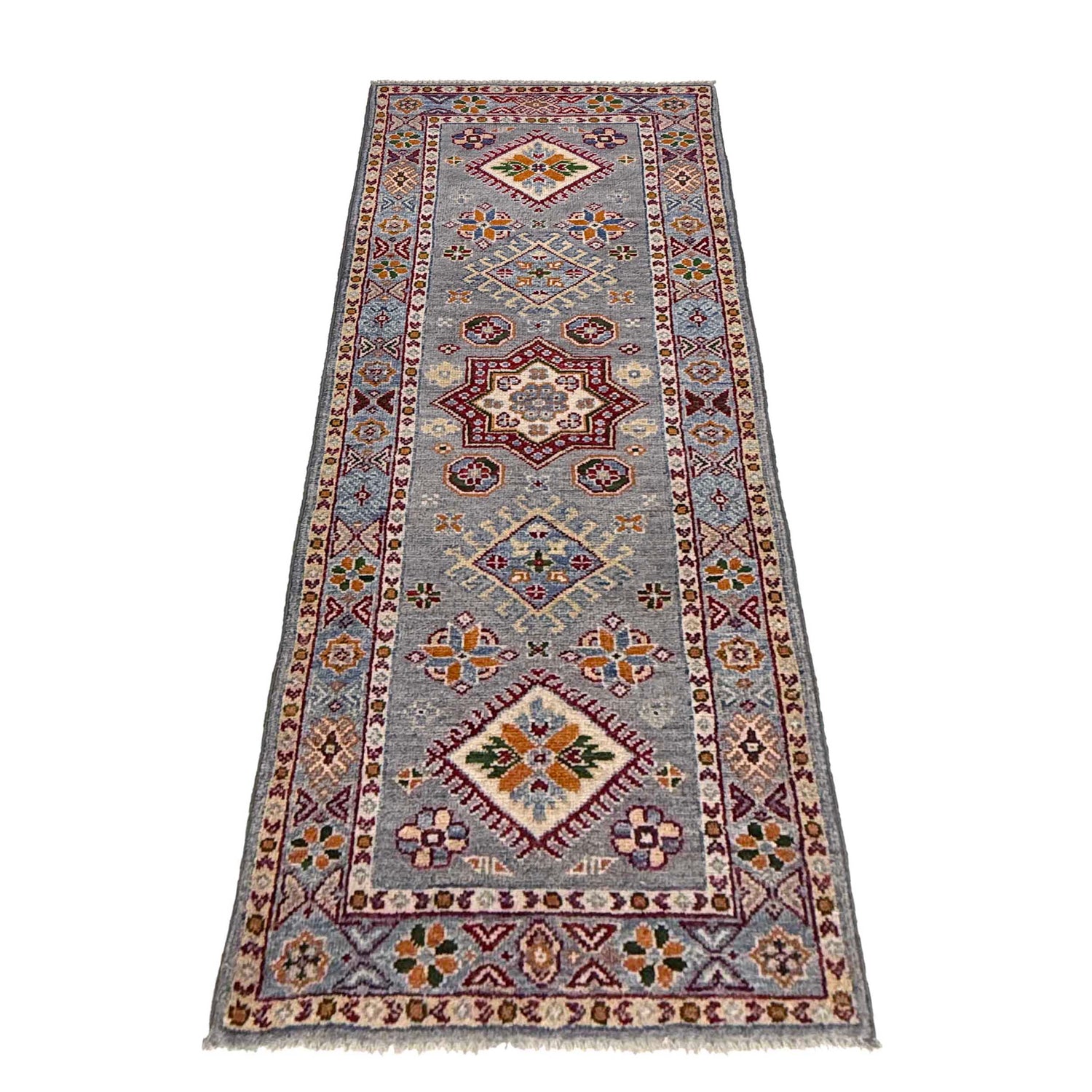 Hand Knotted Kazak Runner 1' 10" x 5' 9" (ft) - No. R37409