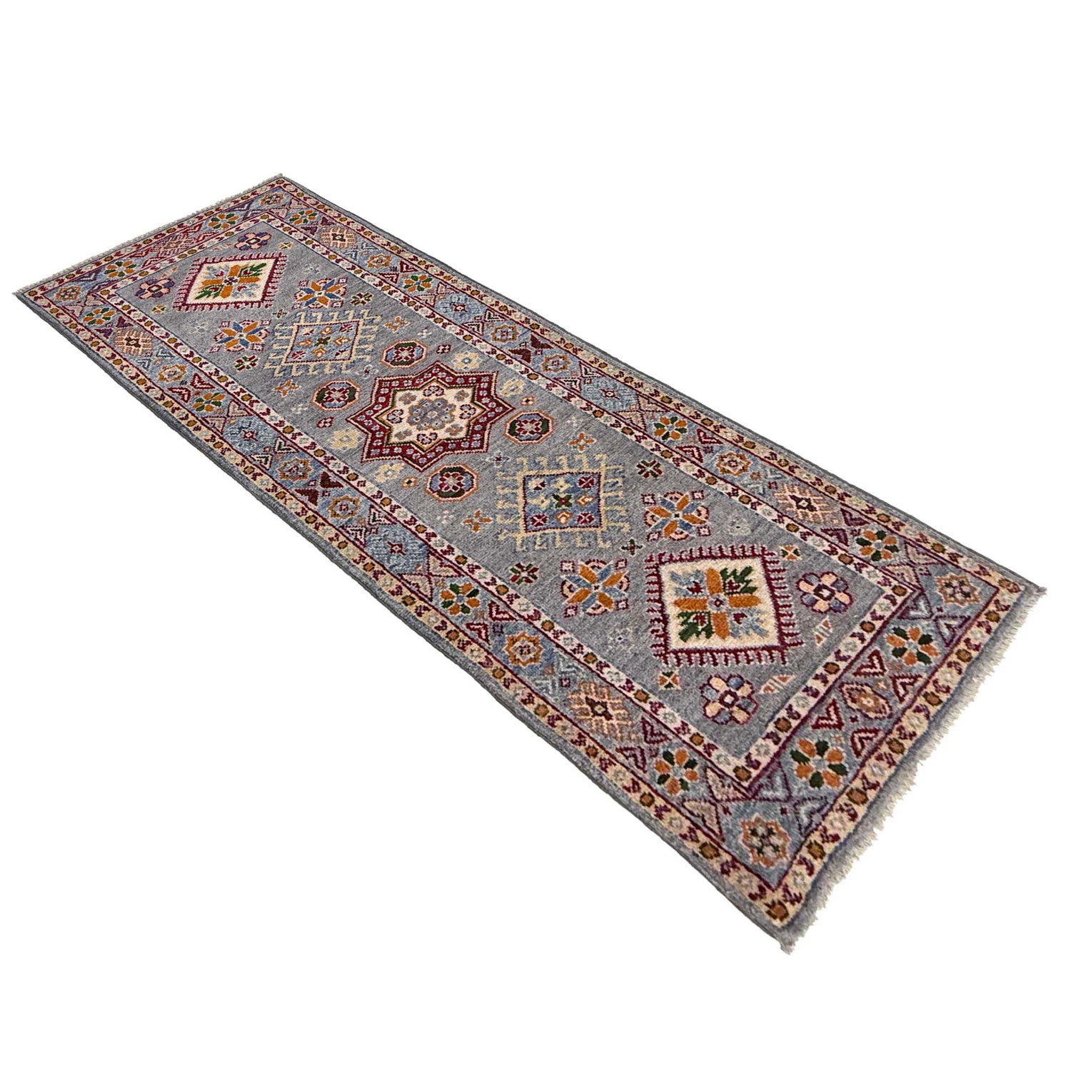 Hand Knotted Kazak Runner 1' 10" x 5' 9" (ft) - No. R37409