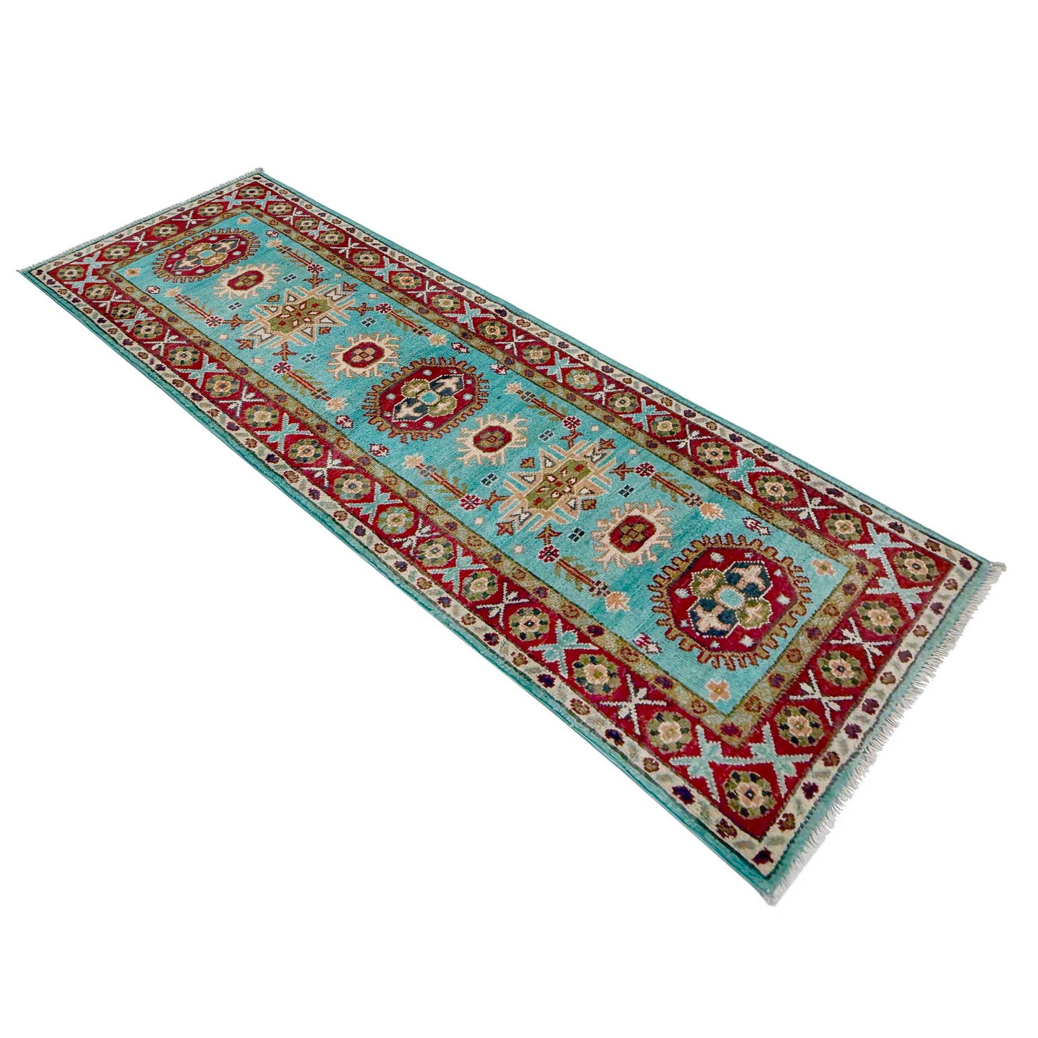 Hand Knotted Kazak Runner 1' 10" x 5' 7" (ft) - No. R37419