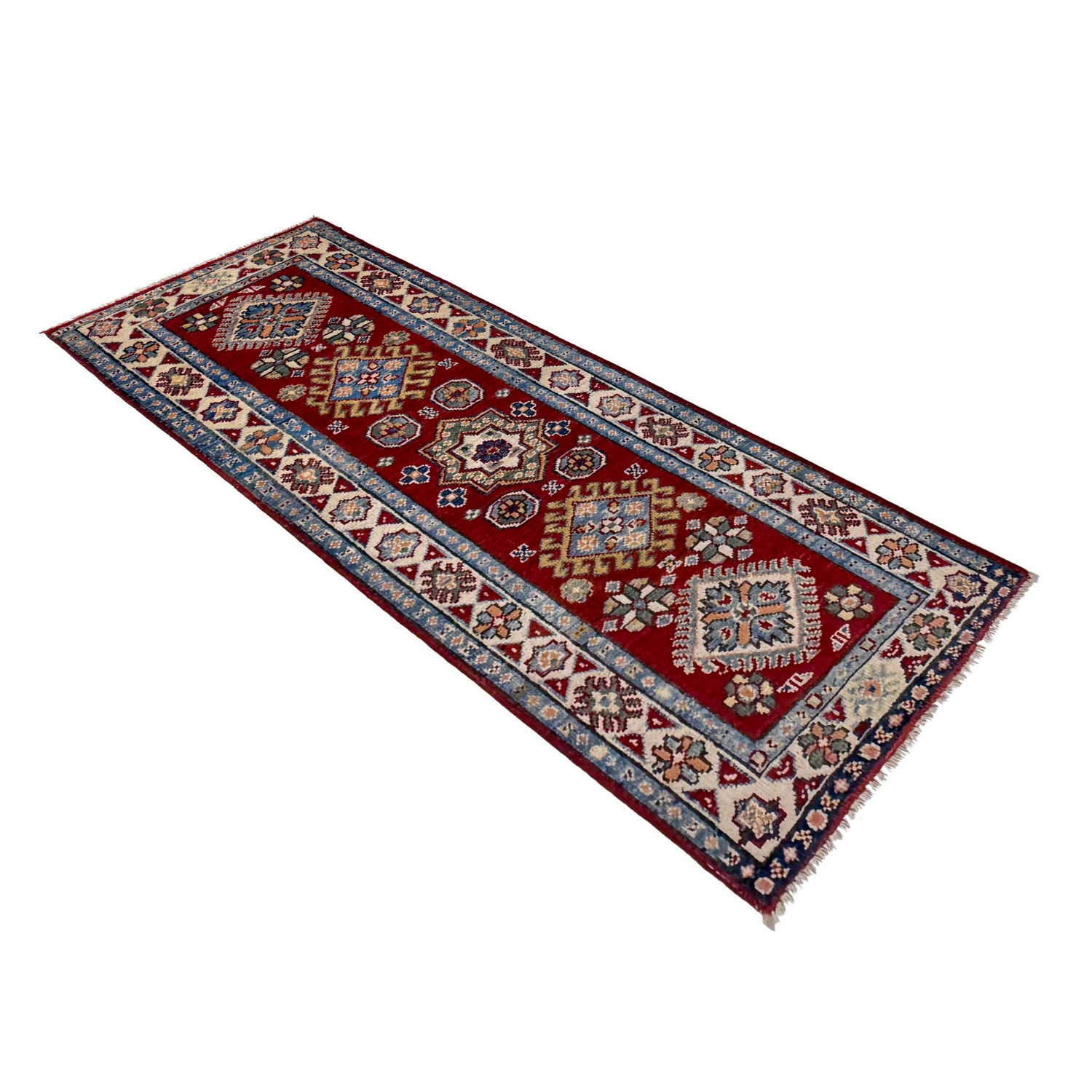 Hand Knotted Kazak Runner 1' 10" x 5' 1" (ft) - No. R37420