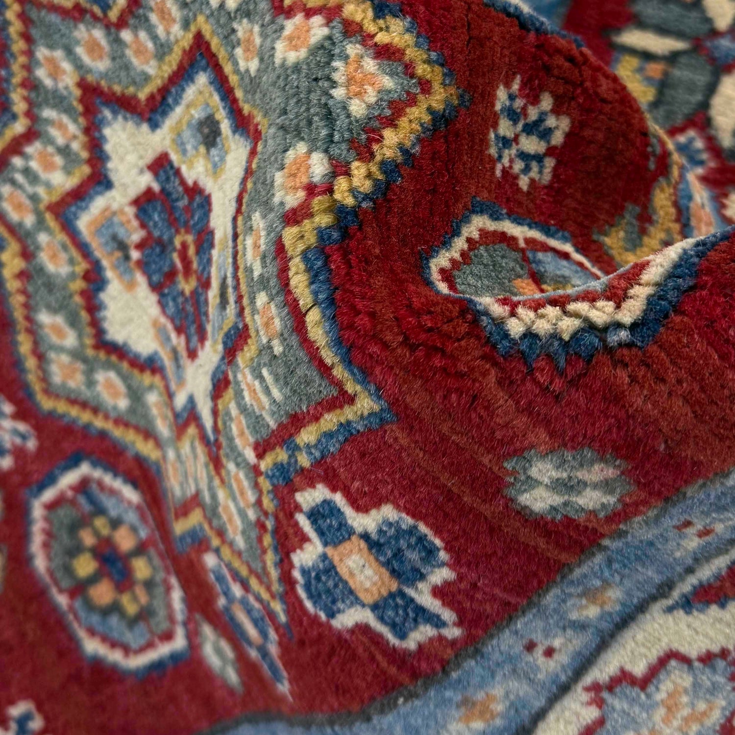 Hand Knotted Kazak Runner 1' 10" x 5' 1" (ft) - No. R37420