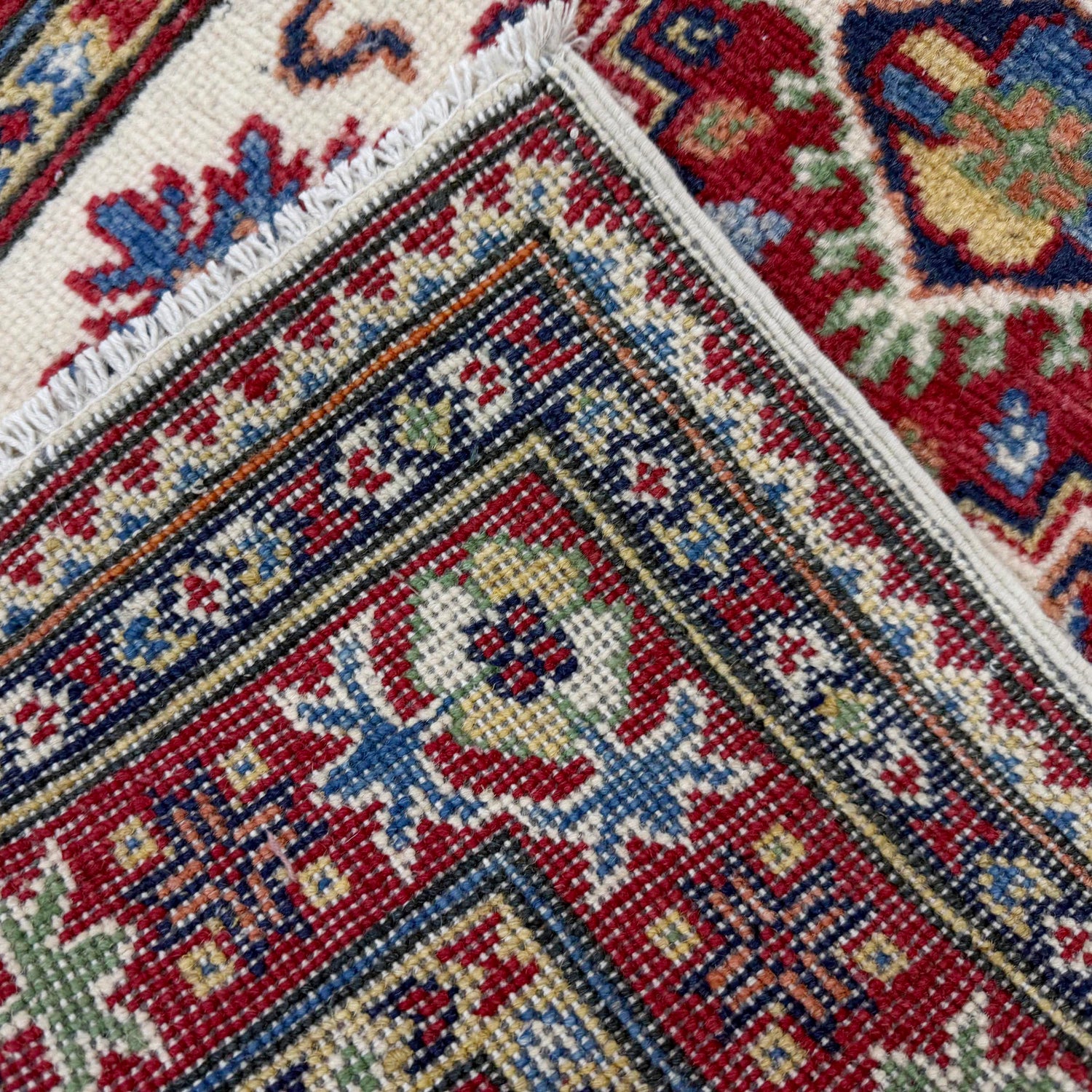 Ivory Color Kazak Runner 2' 7" x 6' 9" (ft) - No. R37430