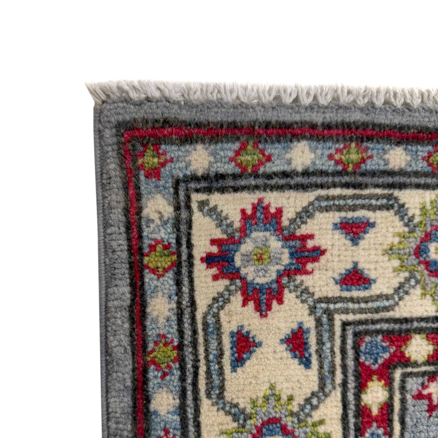 Grey Color Kazak Runner 2' 8" x 9' 6" (ft) - No. R37433