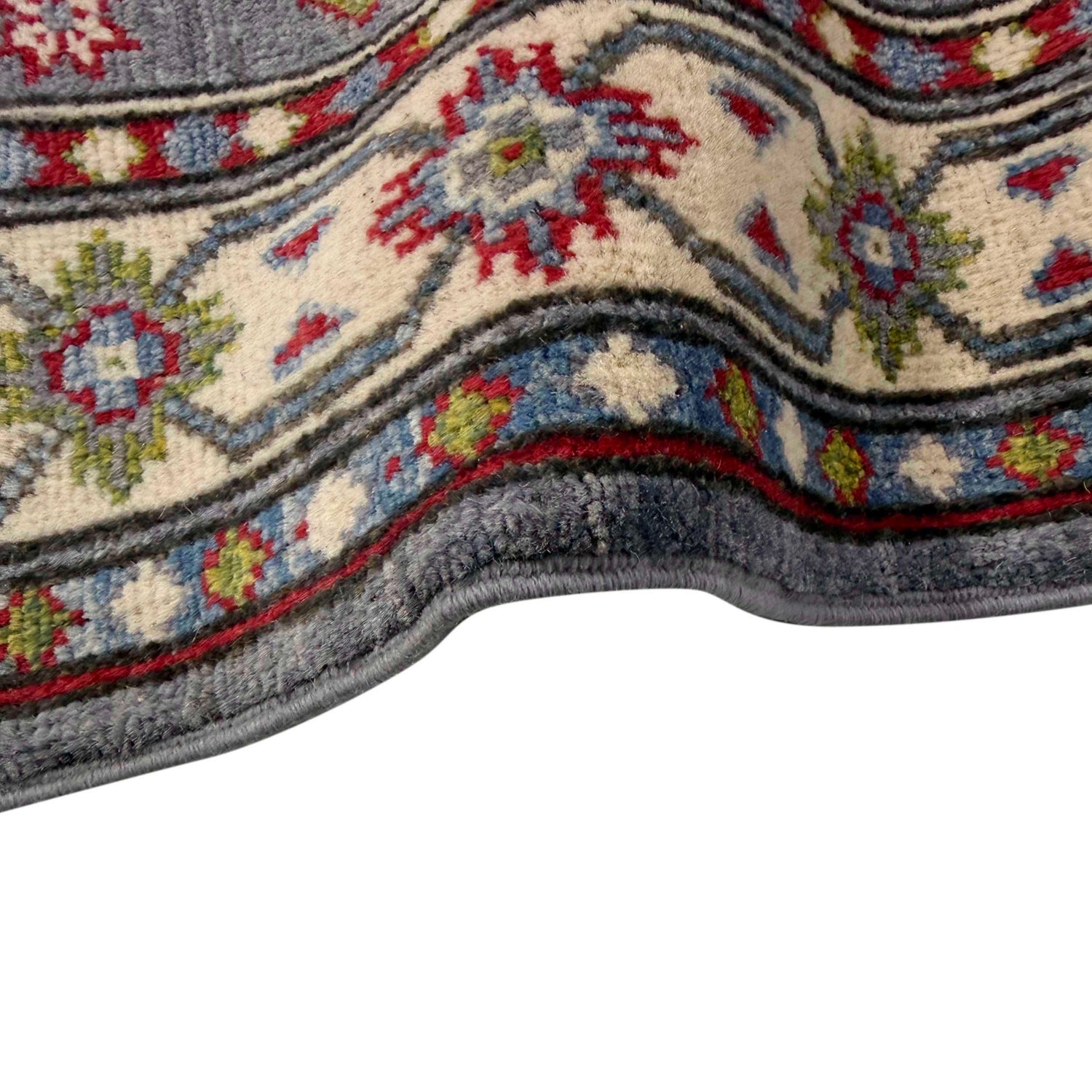 Grey Color Kazak Runner 2' 8" x 9' 6" (ft) - No. R37433