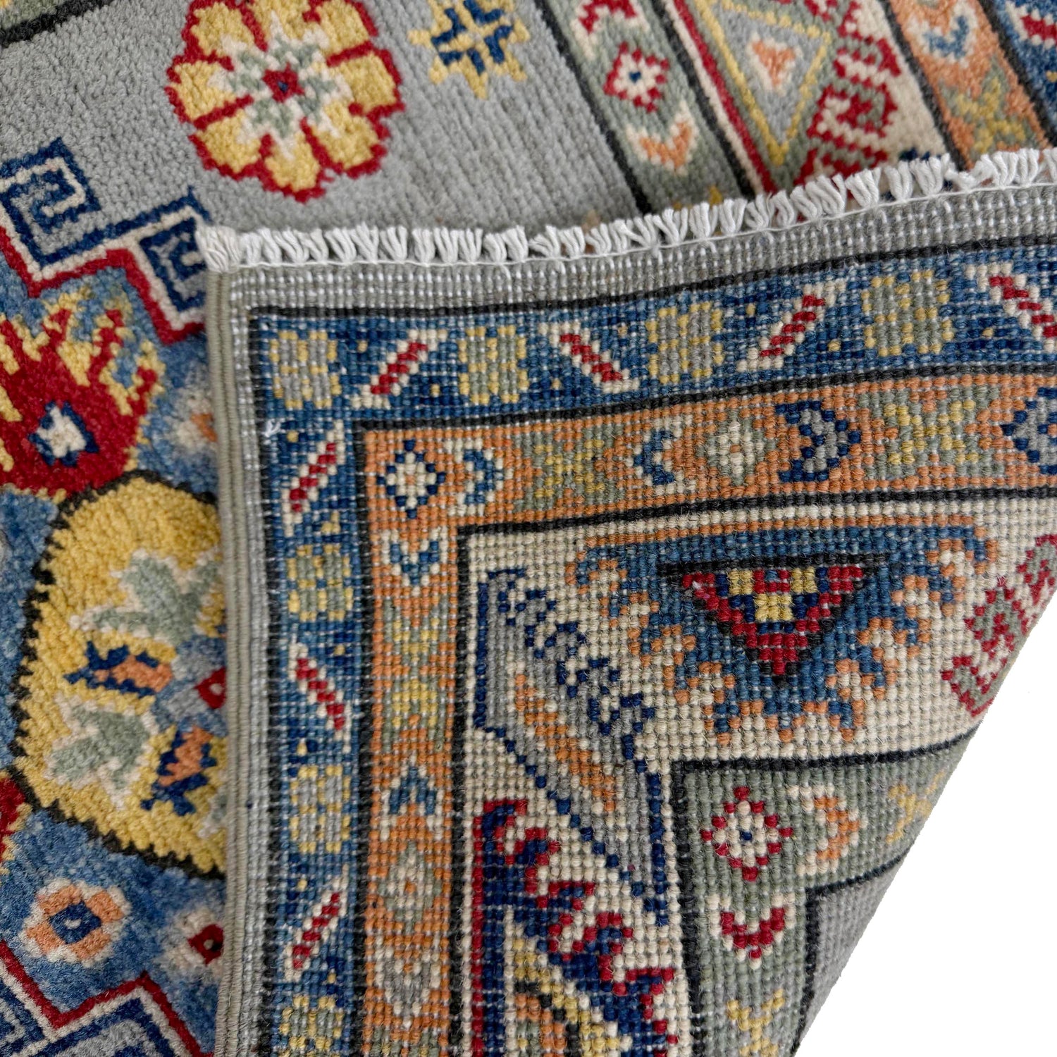 Hand Knotted Kazak Runner 2' 7" x 6' 6" (ft) - No. R37436