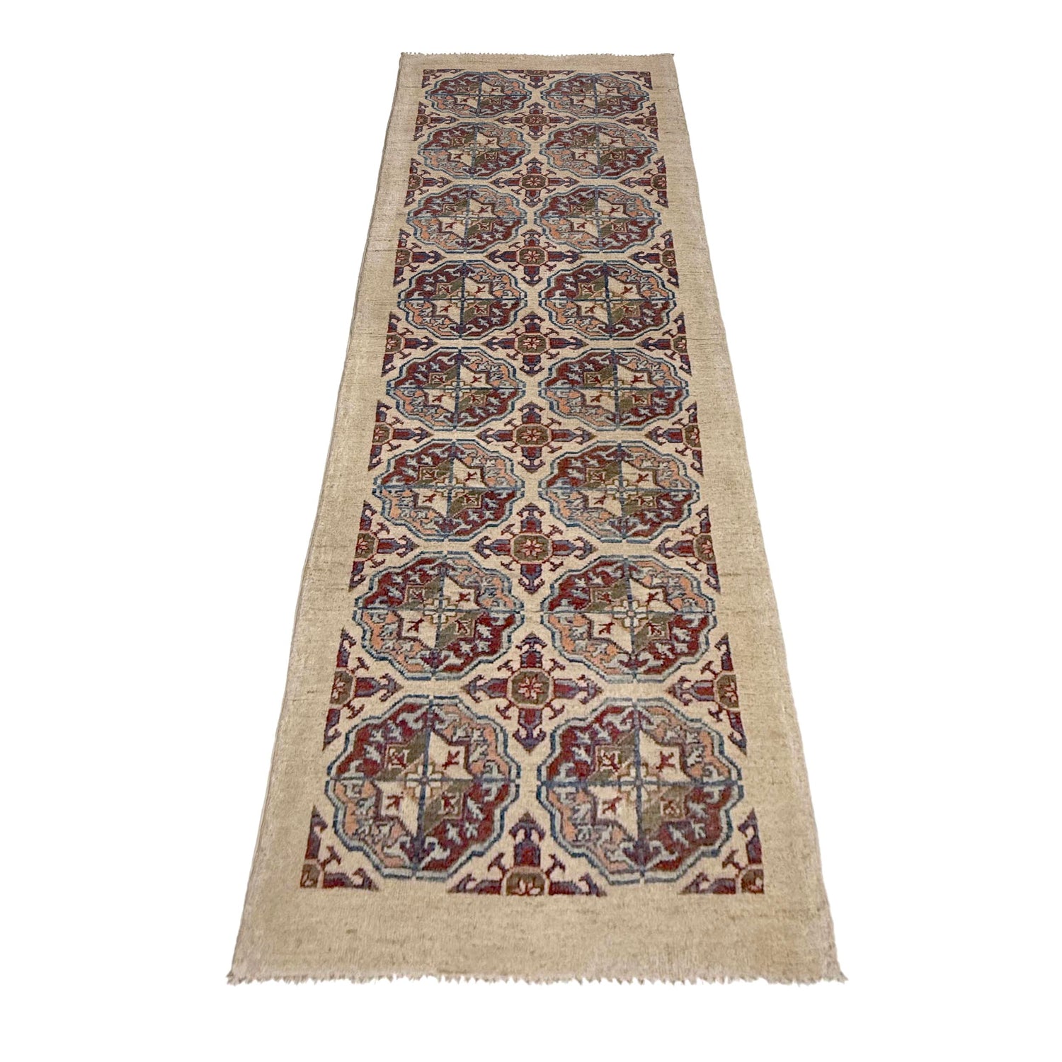 Hand-Knotted Waziri Qaleen Runner 2' 7" x 7' 11" (ft) - No. R37437