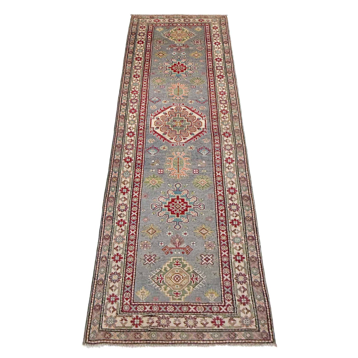 Hand Knotted Kazak Runner 2' 7" x 9' 7" (ft) - No. R37439