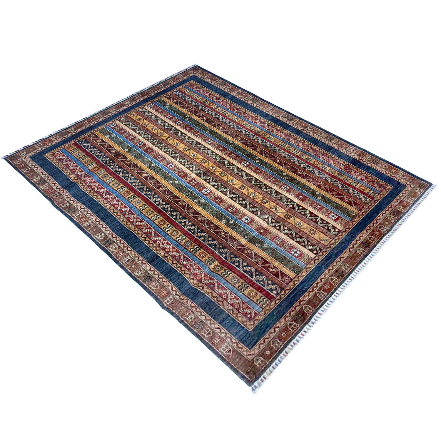 Oriental Shawl Design Luxury Carpet 5' 7" x 7' 9" (ft) - No. R37460