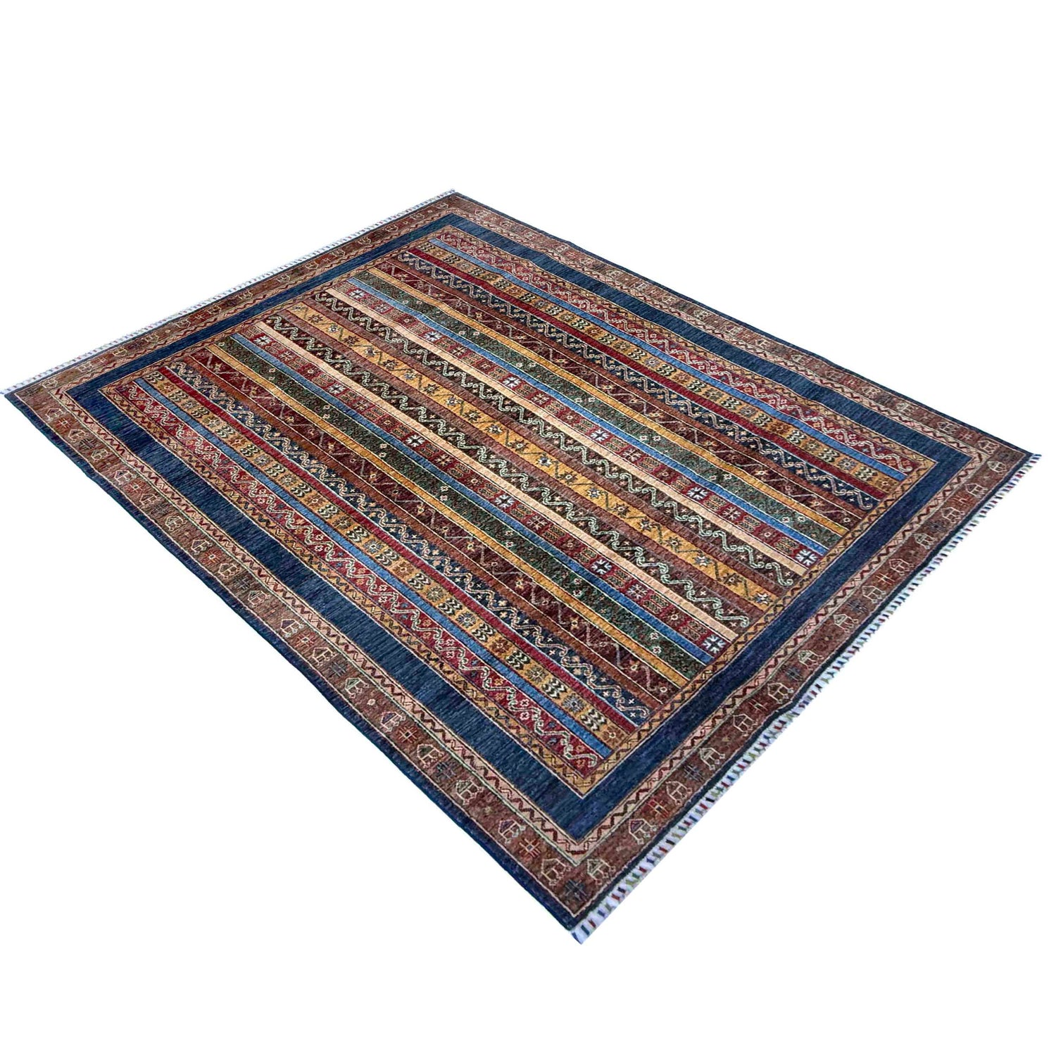 Oriental Shawl Design Luxury Carpet 5' 7" x 7' 9" (ft) - No. R37460