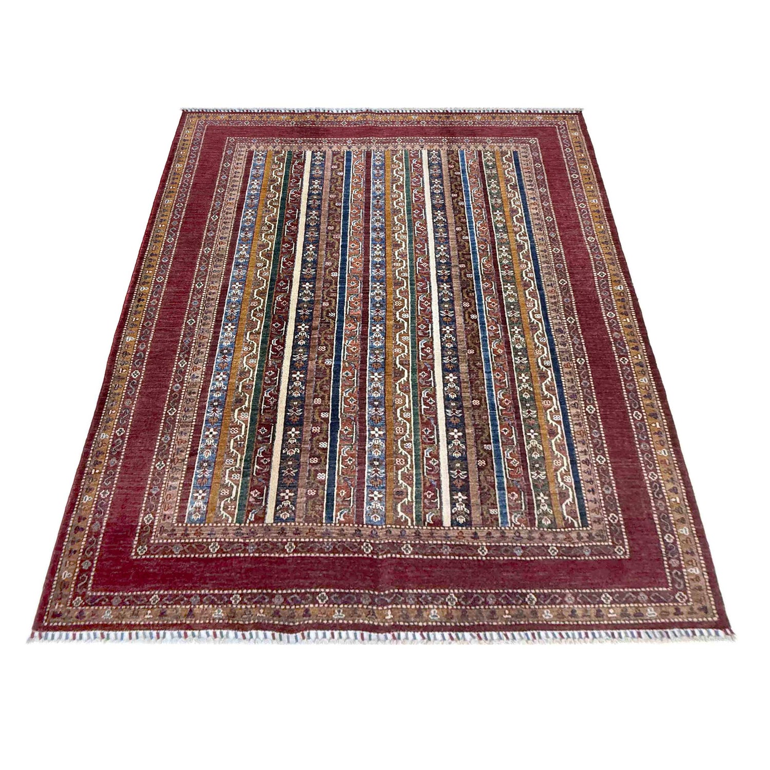 Handcrafted Shawl Design Carpet 5' 9" x 7' 9" (ft) - No. R37461