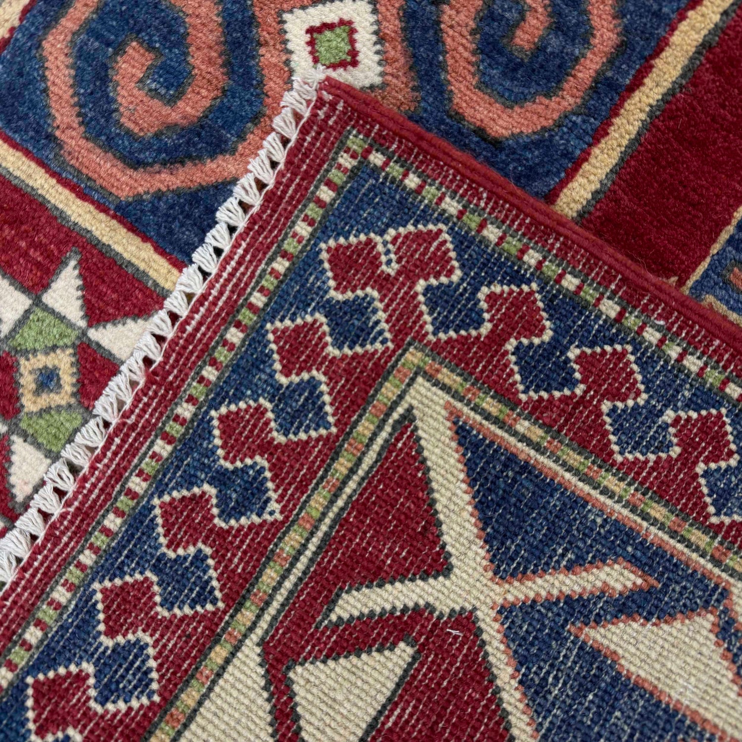 Oriental Kazak Rug 6' 4" x 9' 7" (ft) - No. R37472