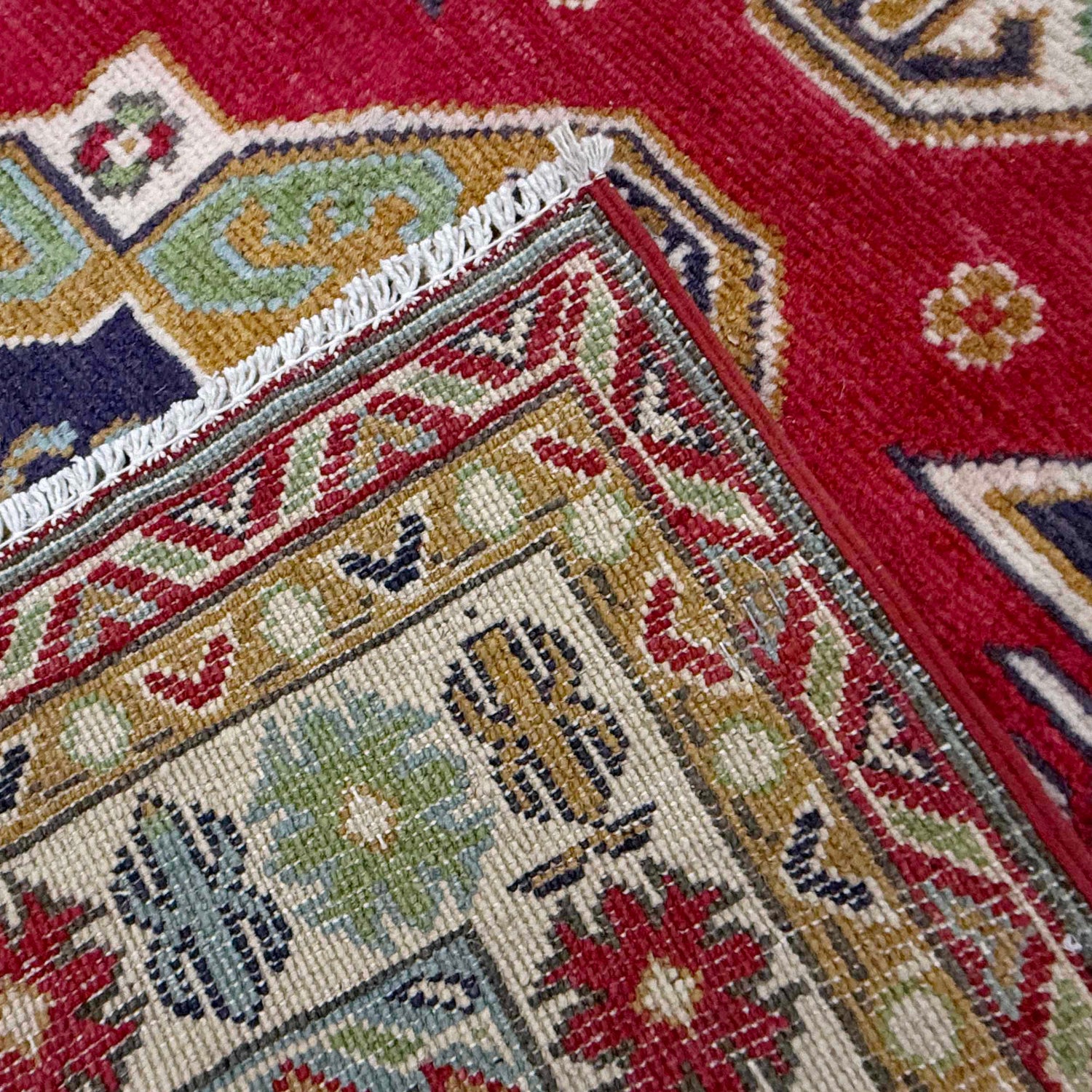 Red Color Kazak Rug 6' 4" x 9' 7" (ft) - No. R37473