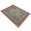 Green Color Kazak Rug 6' 9" x 10' 0" (ft) - No. R37475