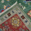Green Color Kazak Rug 6' 9" x 10' 0" (ft) - No. R37475