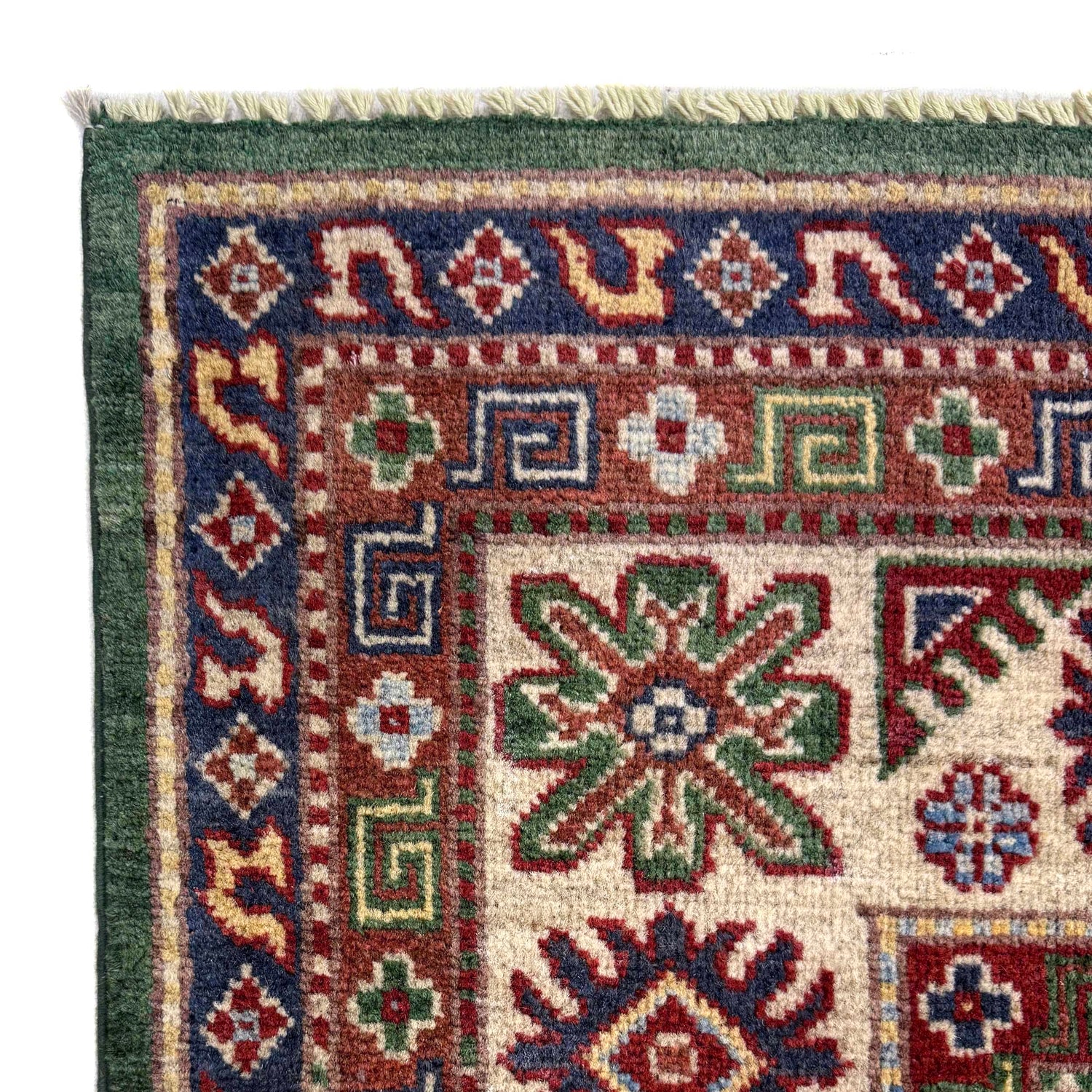 Hand Knotted Kazak Rug 6' 6" x 9' 9" (ft) - No. R37476