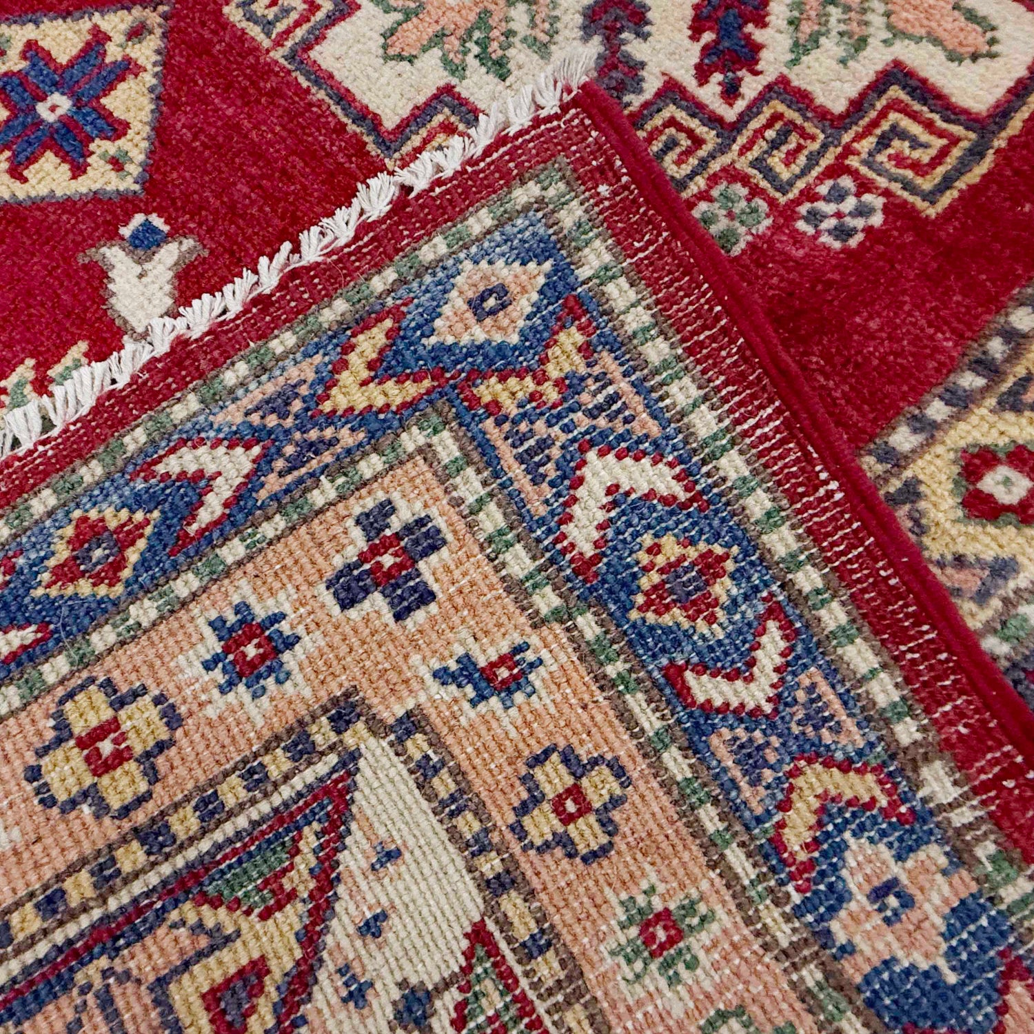 Hand Knotted Kazak Rug 6' 4" x 9' 11" (ft) - No. R37477