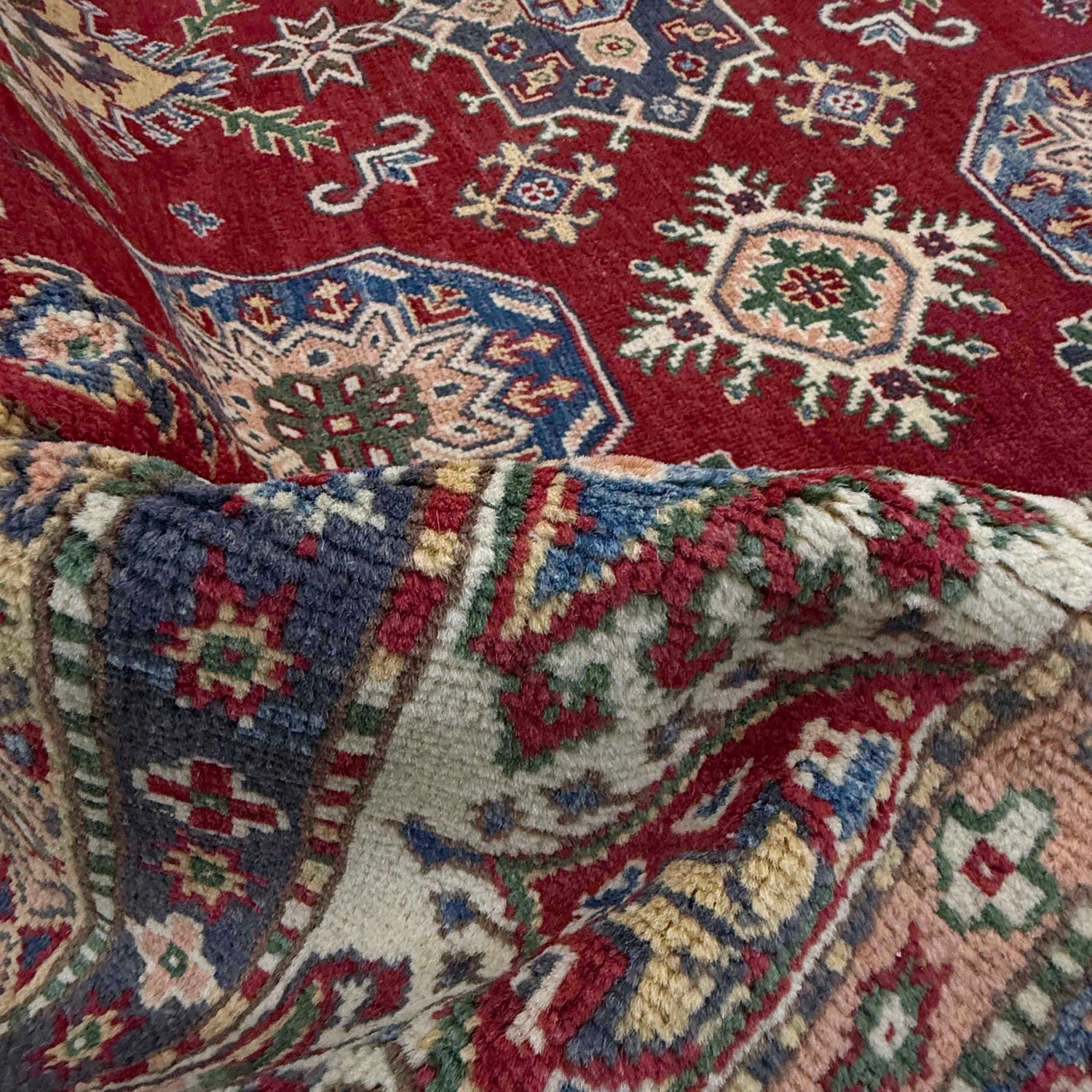 Hand Knotted Kazak Rug 6' 4" x 9' 11" (ft) - No. R37477
