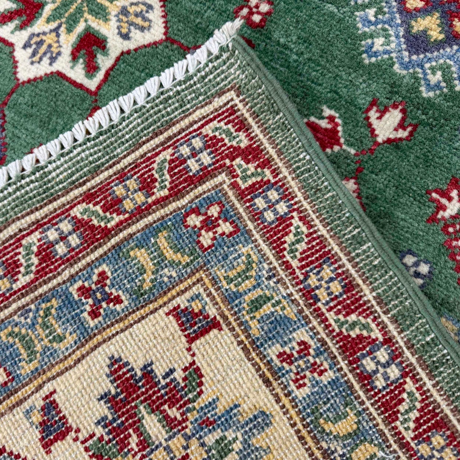 Green Color Kazak Rug 6' 9" x 10' 0" (ft) - No. R37479