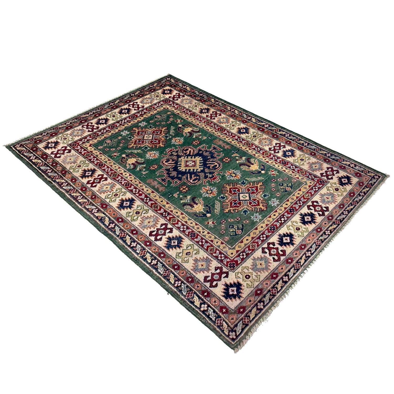 Oriental Kazak Rug 3' 1" x 4' 11" (ft)- No. R37482