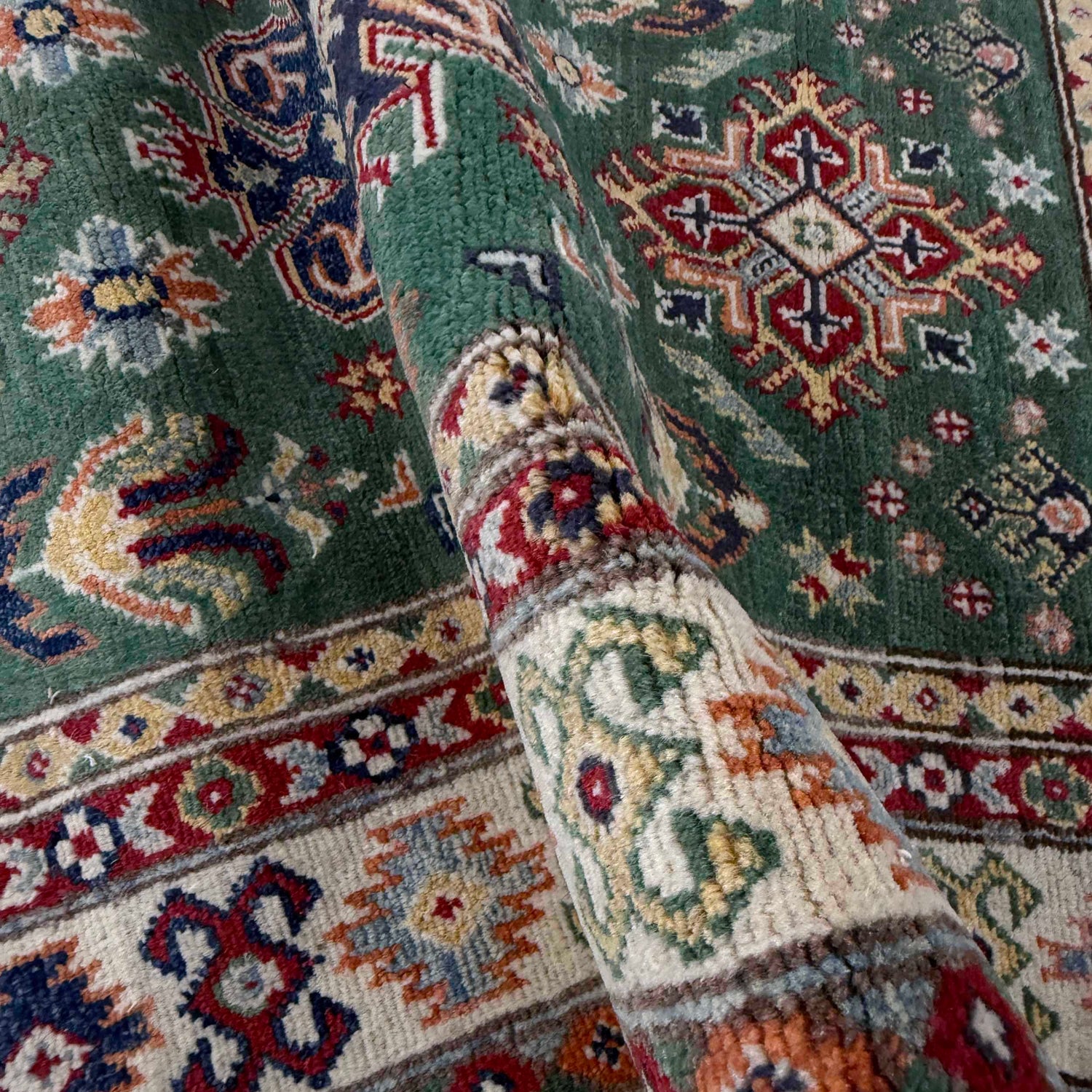 Oriental Kazak Rug 3' 1" x 4' 11" (ft)- No. R37482