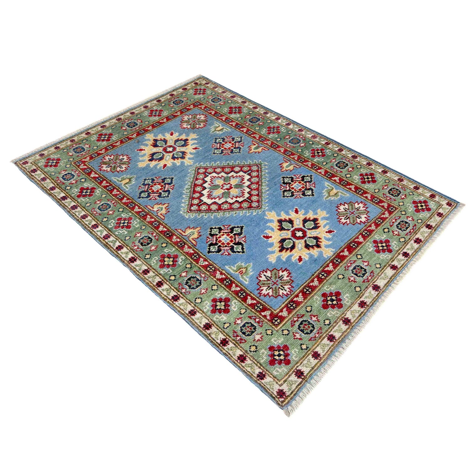 Oriental Kazak Rug 2' 7" x 3' 11" (ft) - No. R37485