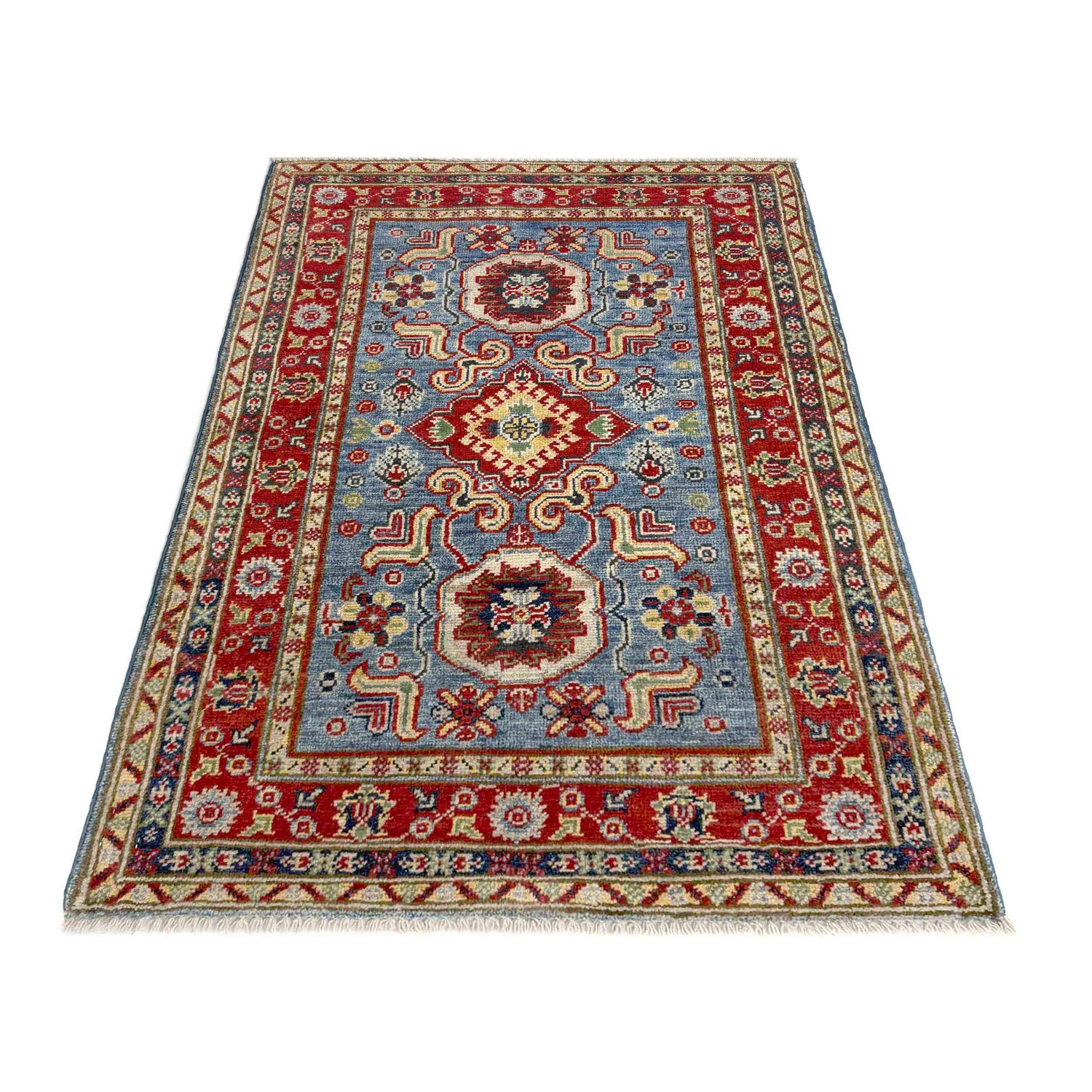 Blue Color Kazak Rug 2' 7" x 4' 0" (ft) - No. R37486