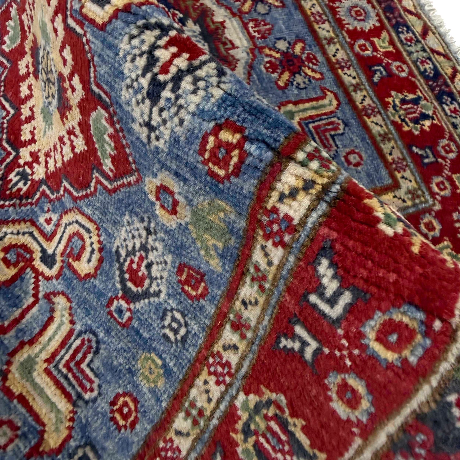 Blue Color Kazak Rug 2' 7" x 4' 0" (ft) - No. R37486
