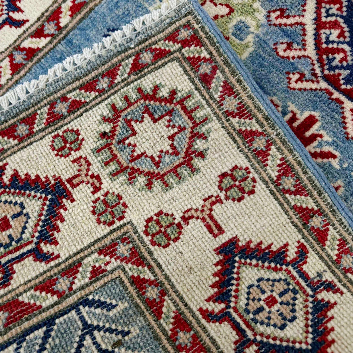 Hand Knotted Kazak Rug 2' 7" x 3' 9" (ft) - No. R37487