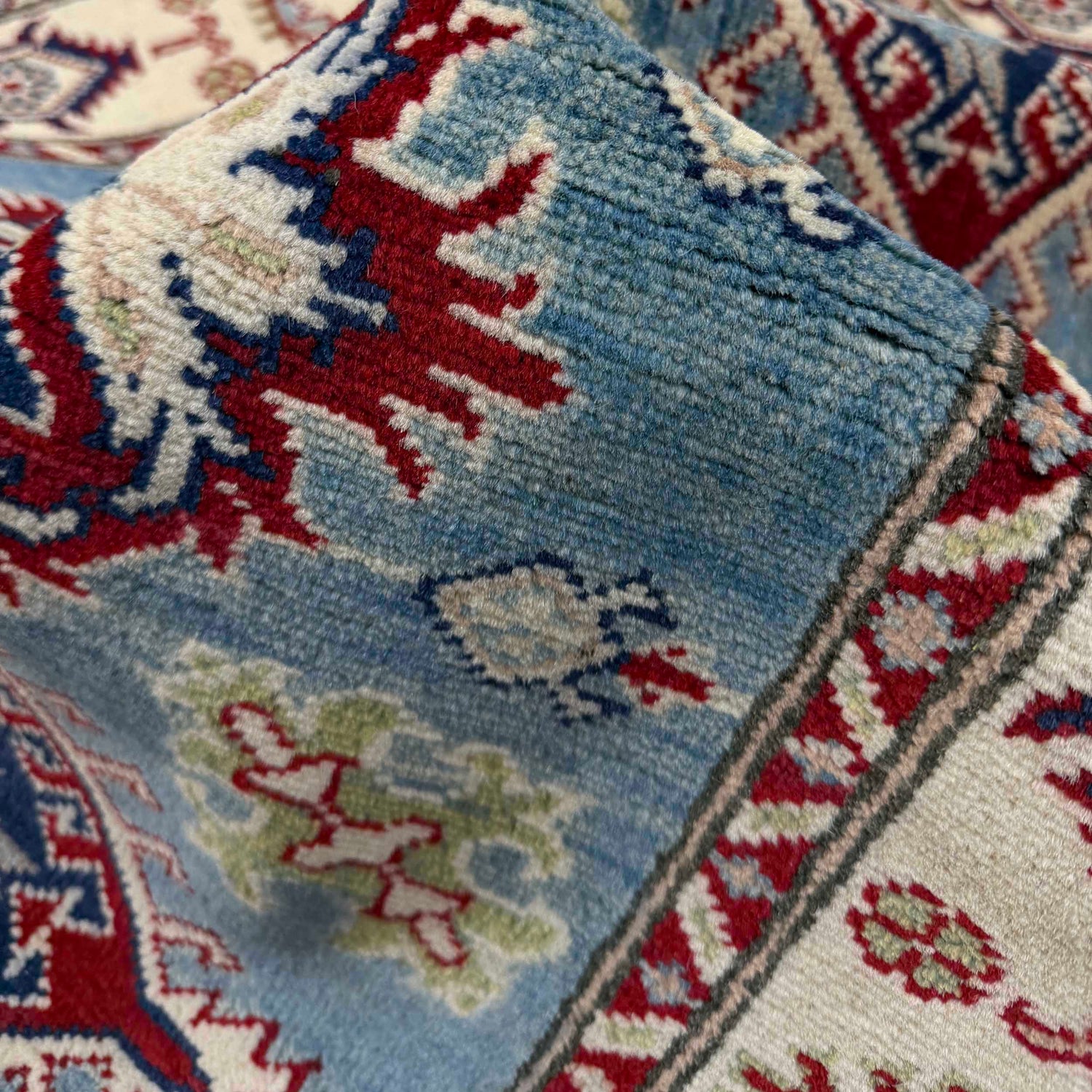 Hand Knotted Kazak Rug 2' 7" x 3' 9" (ft) - No. R37487