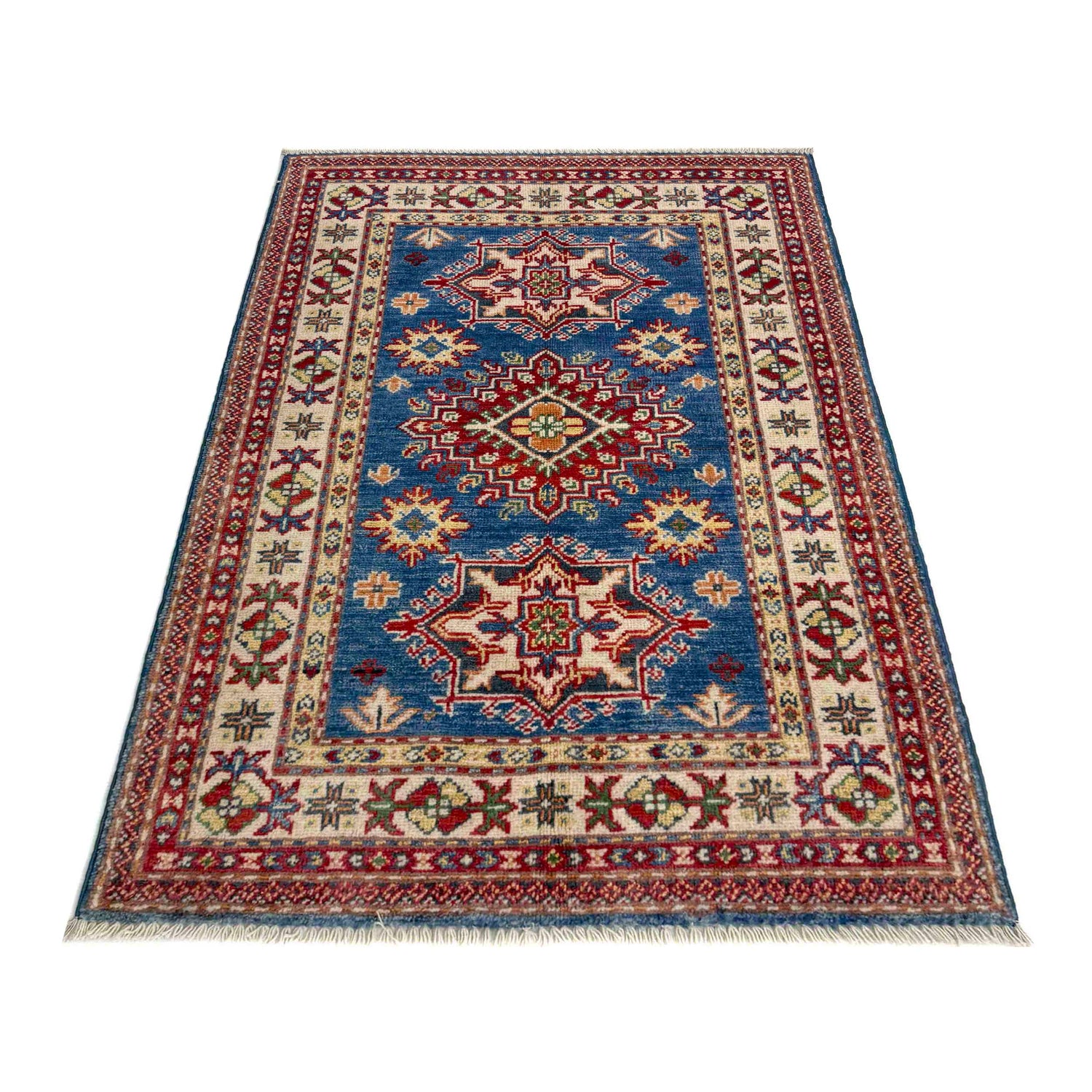 Hand Knotted Kazak Rug 2' 7" x 4' 0" (ft) - No. R37491