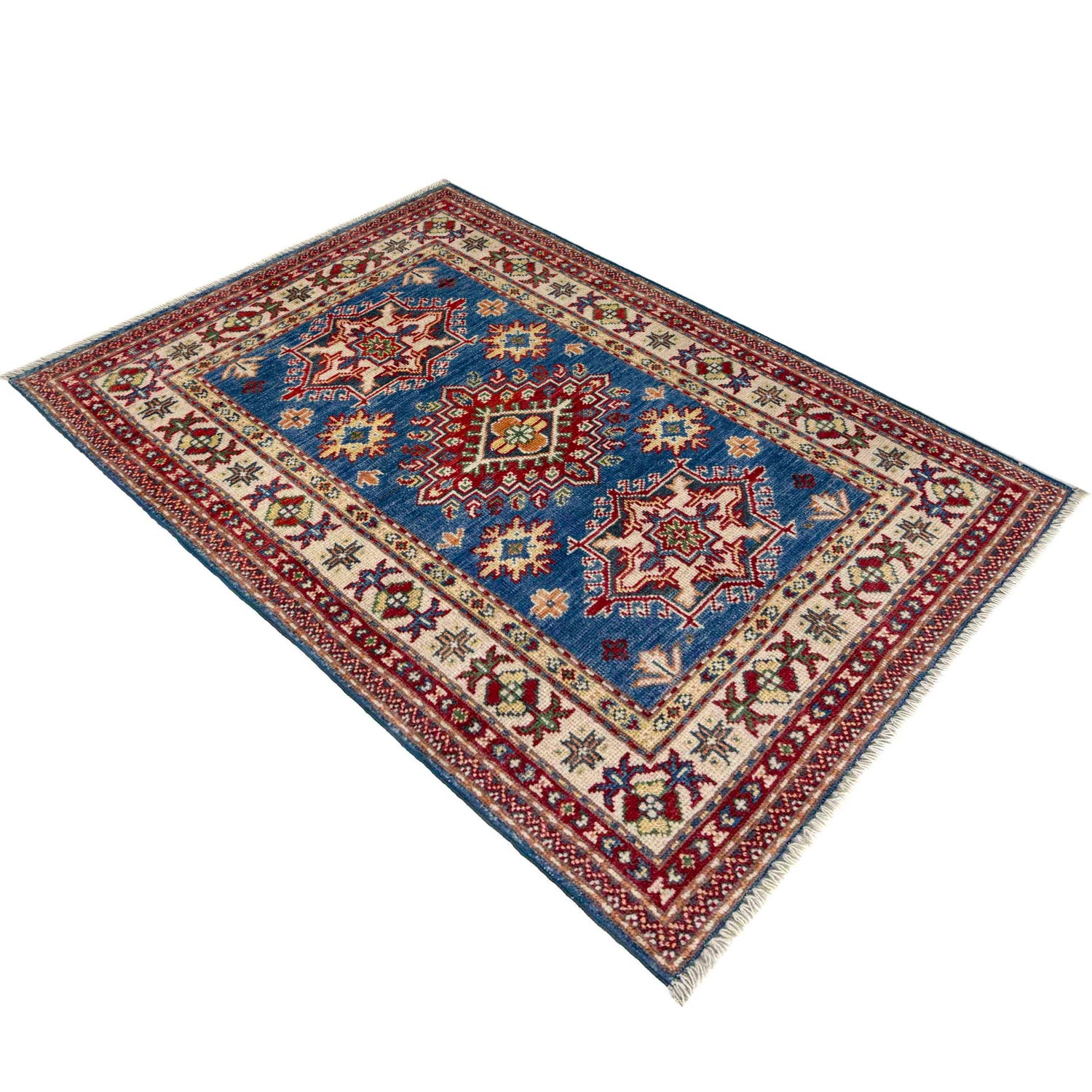 Hand Knotted Kazak Rug 2' 7" x 4' 0" (ft) - No. R37491