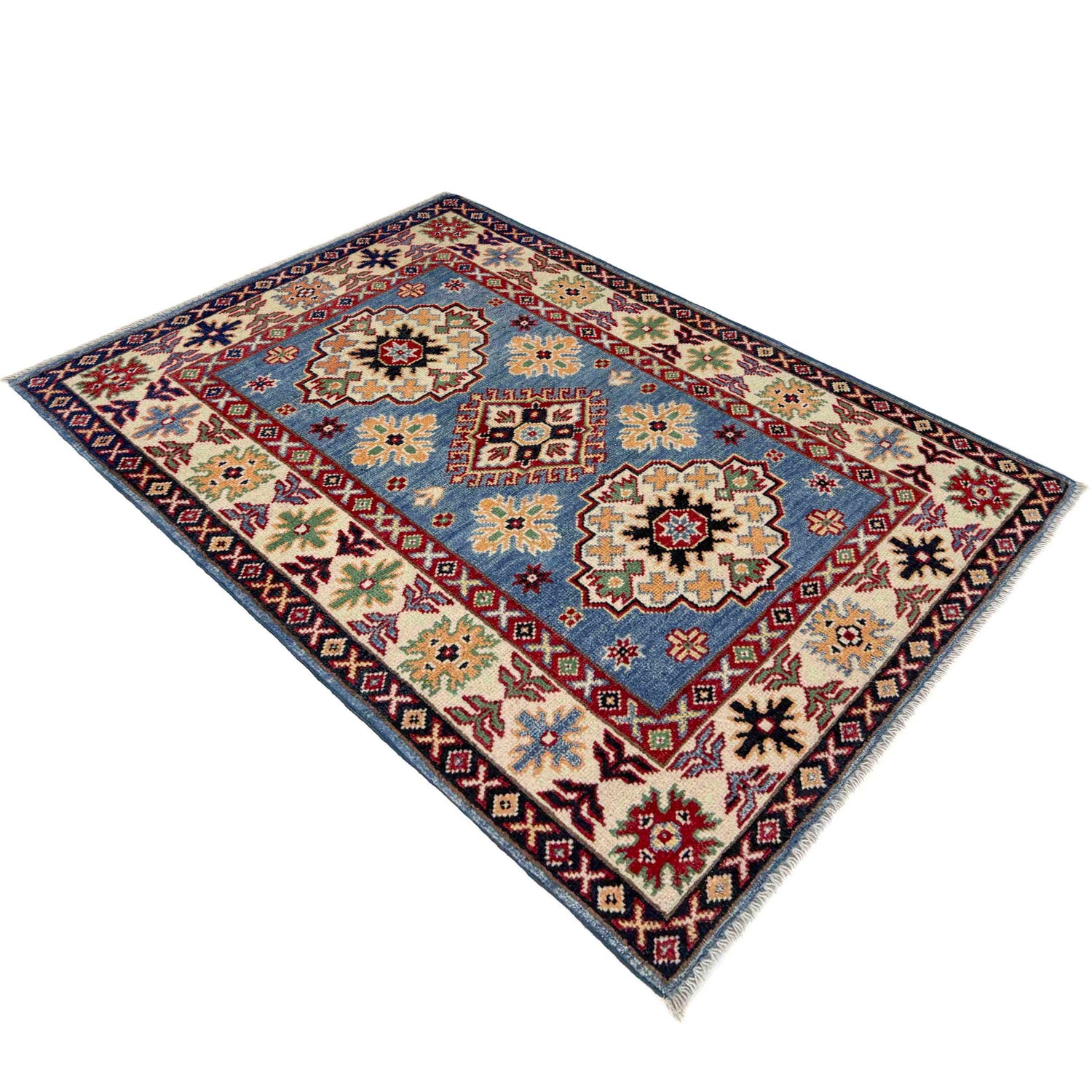 Blue Color Kazak Rug 2' 7" x 4' 3" (ft) - No. R37495