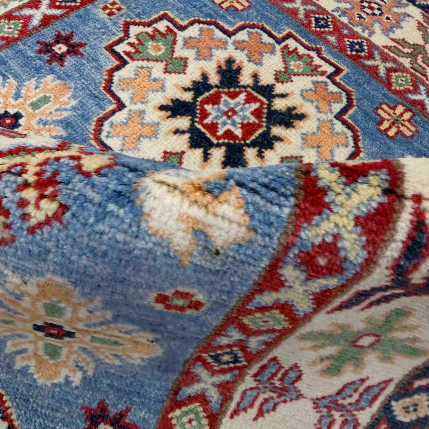 Blue Color Kazak Rug 2' 7" x 4' 3" (ft) - No. R37495