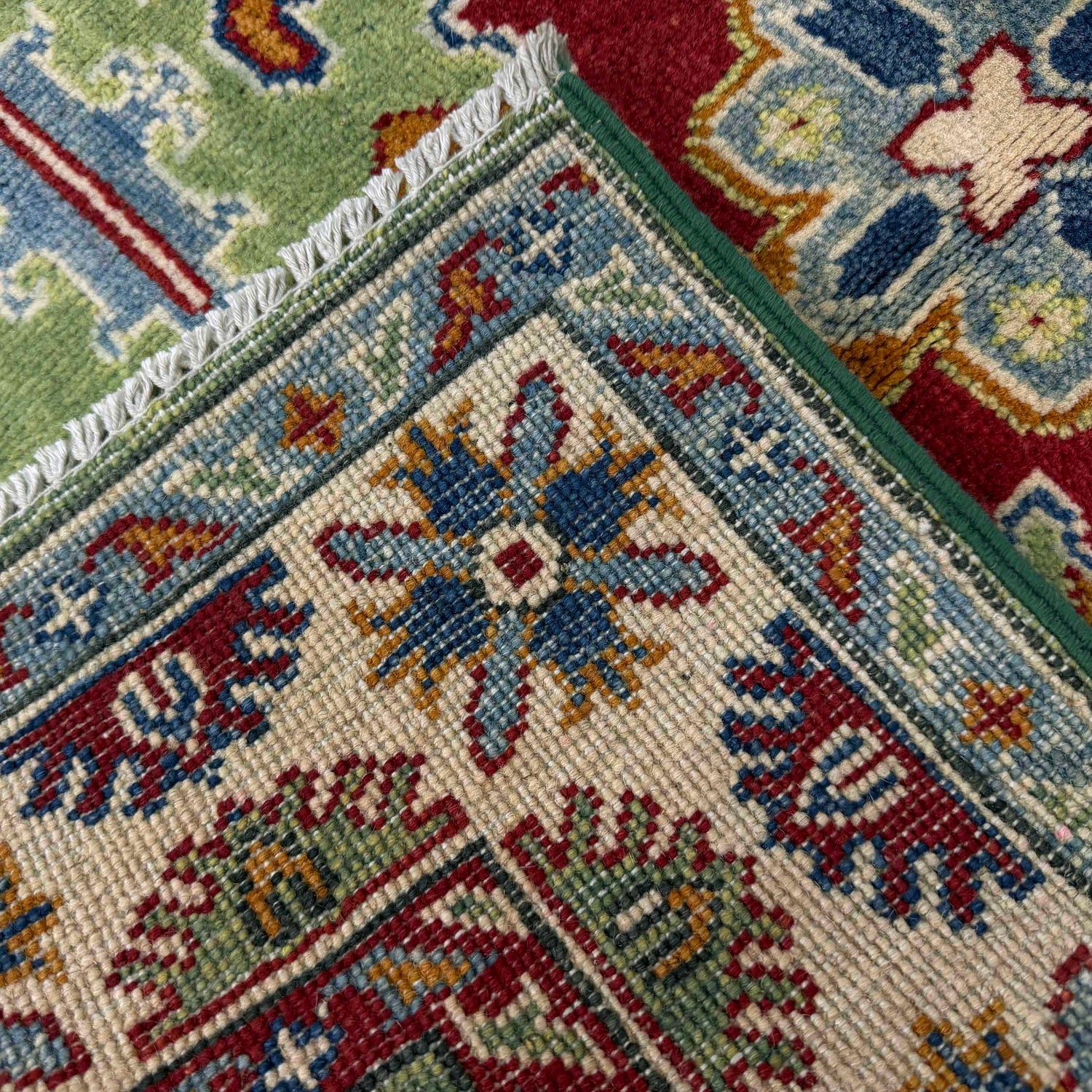 Hand Knotted Kazak Rug 3' 3" x 5' 0" (ft)- No. R37501