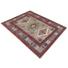 Hand Knotted Kazak Rug 3' 3" x 4' 9" (ft)- No. R37503