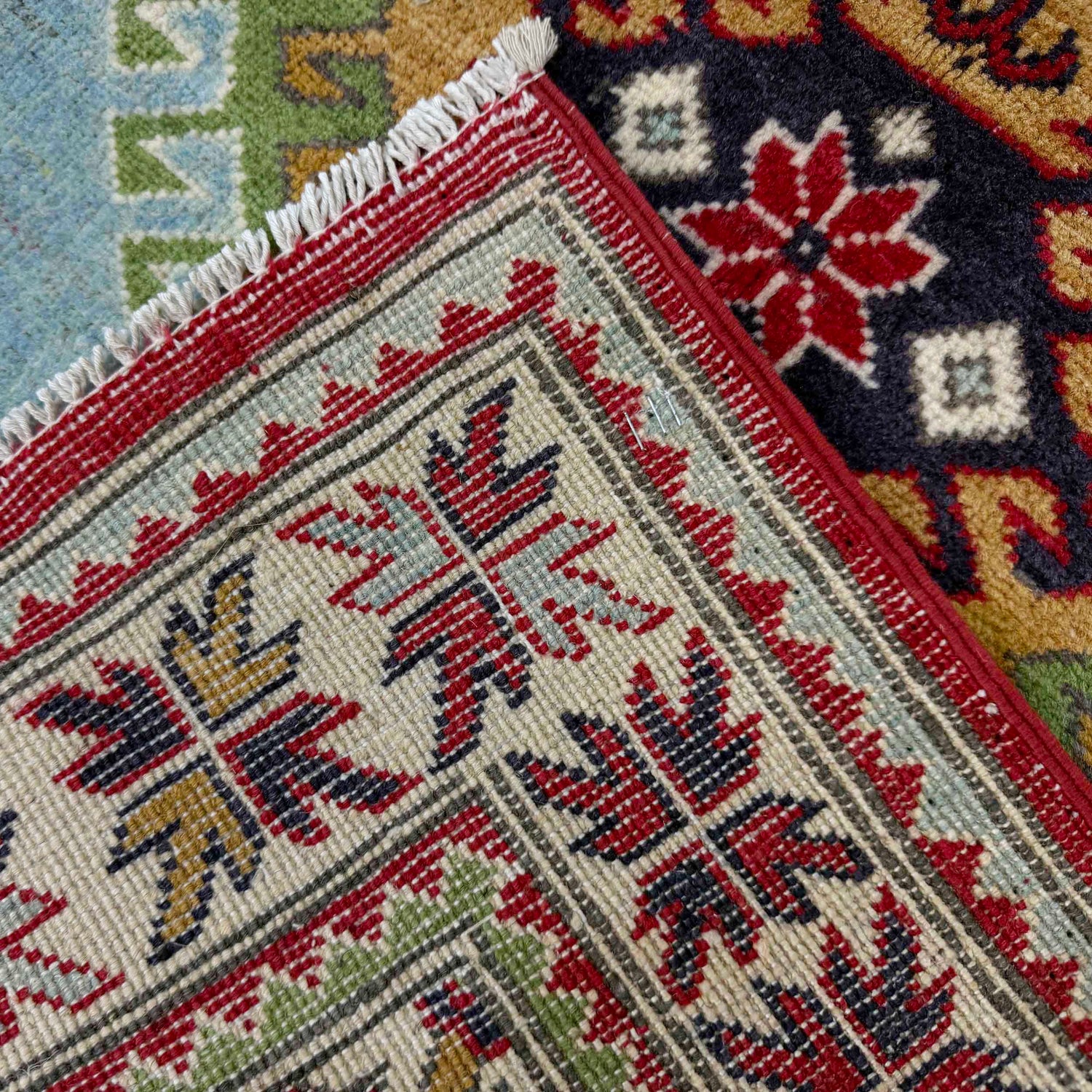 Oriental Kazak Rug 3' 3" x 4' 11" (ft)- No. R37504
