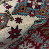 Ivory Color Kazak Rug 3' 4" x 4' 7" (ft)- No. R37505