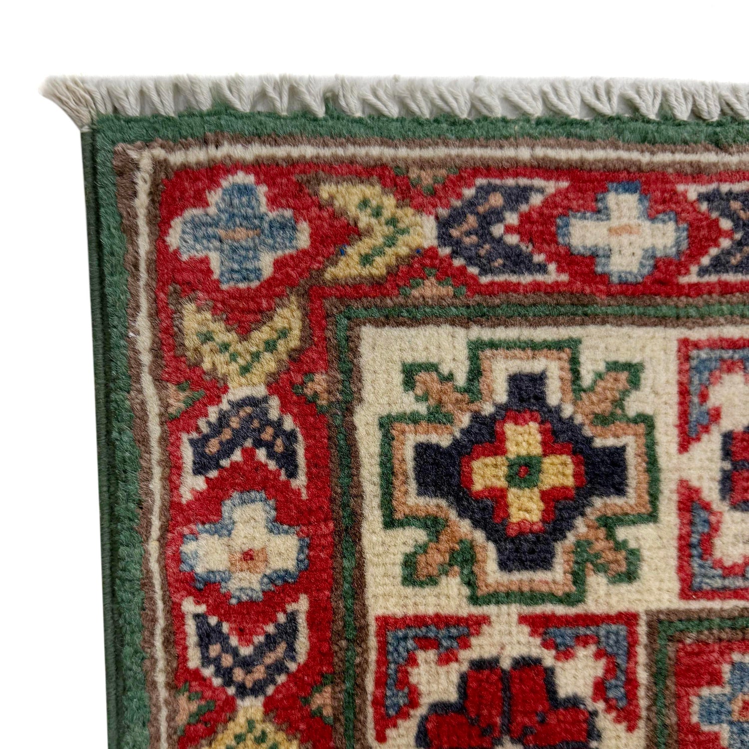 Hand Knotted Kazak Rug 3' 2" x 5' 1" (ft)- No. R37507