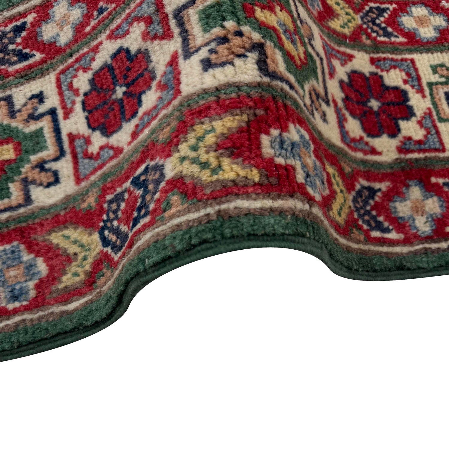 Hand Knotted Kazak Rug 3' 2" x 5' 1" (ft)- No. R37507