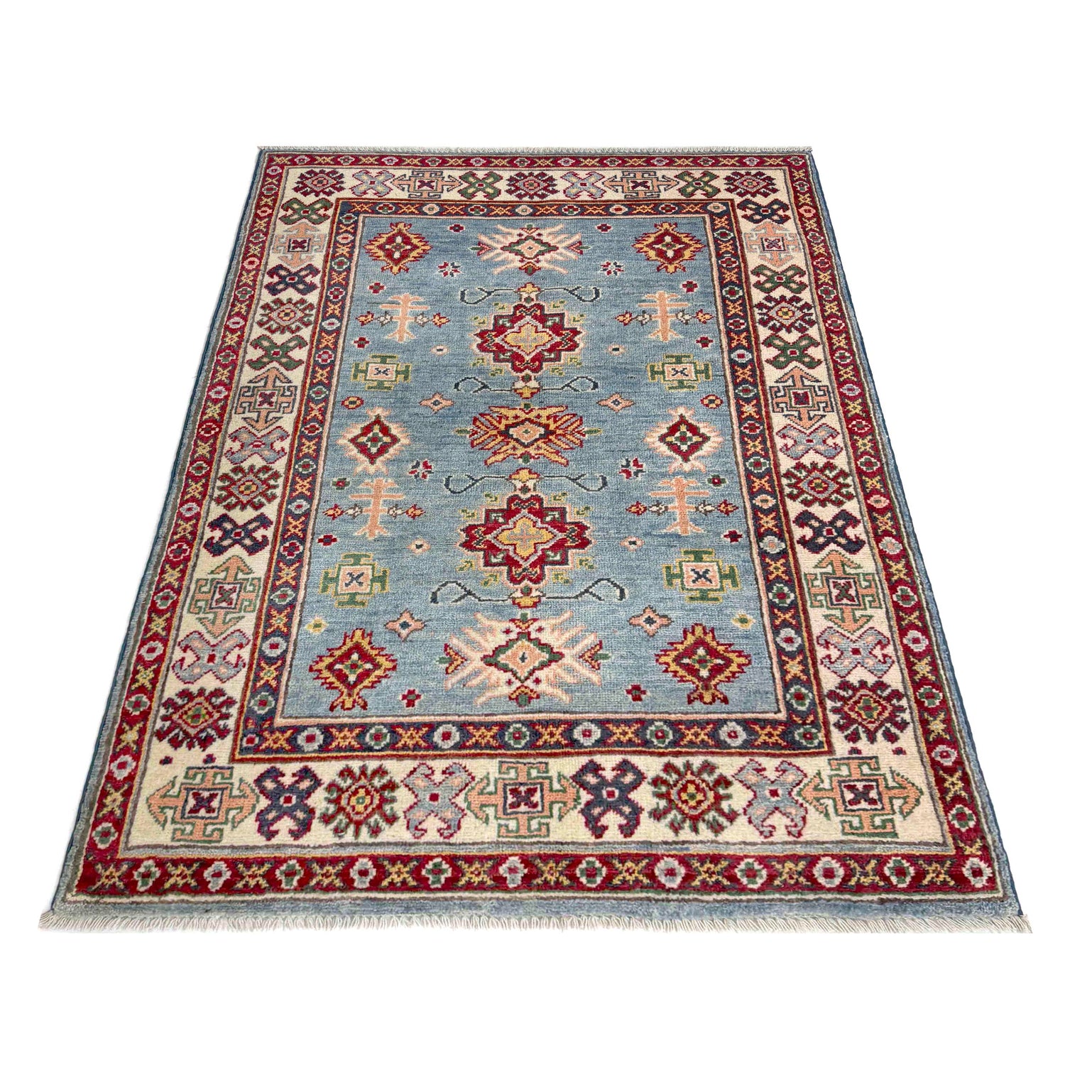 Oriental Kazak Rug 3' 3" x 4' 11" (ft)- No. R37508